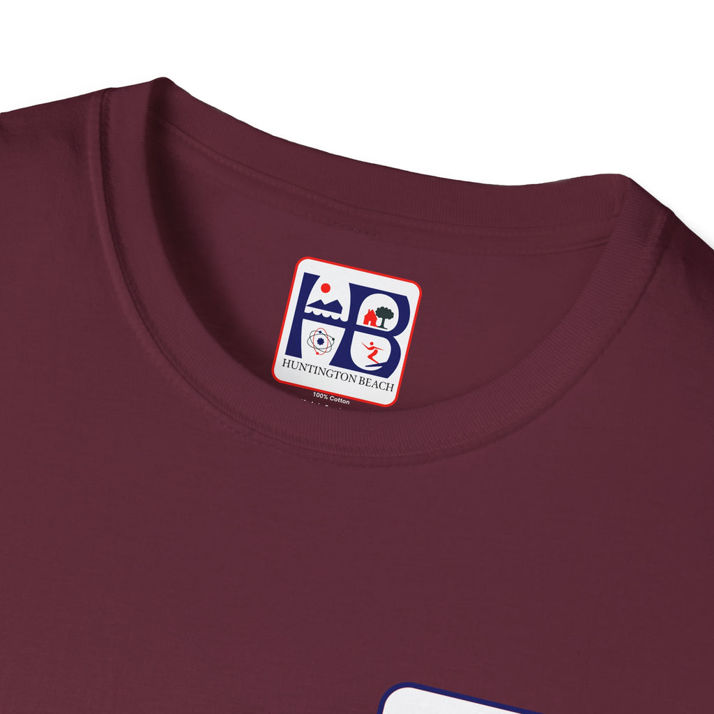 Huntington Beach Retro Logo T-Shirt — HB Surf & Sunset Tee (printed 3 side)