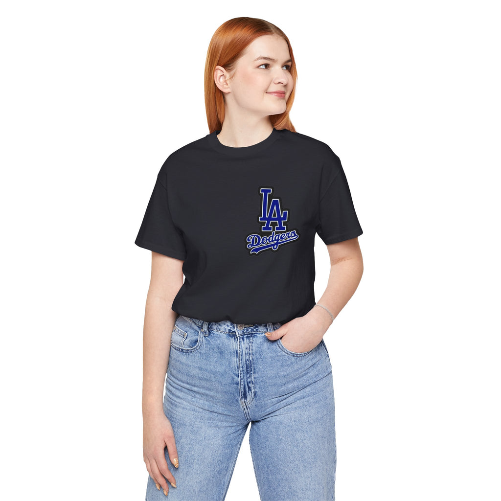 Los Angeles (Front and Back Printing) Mens Womans Jersey Short Sleeve Tee
