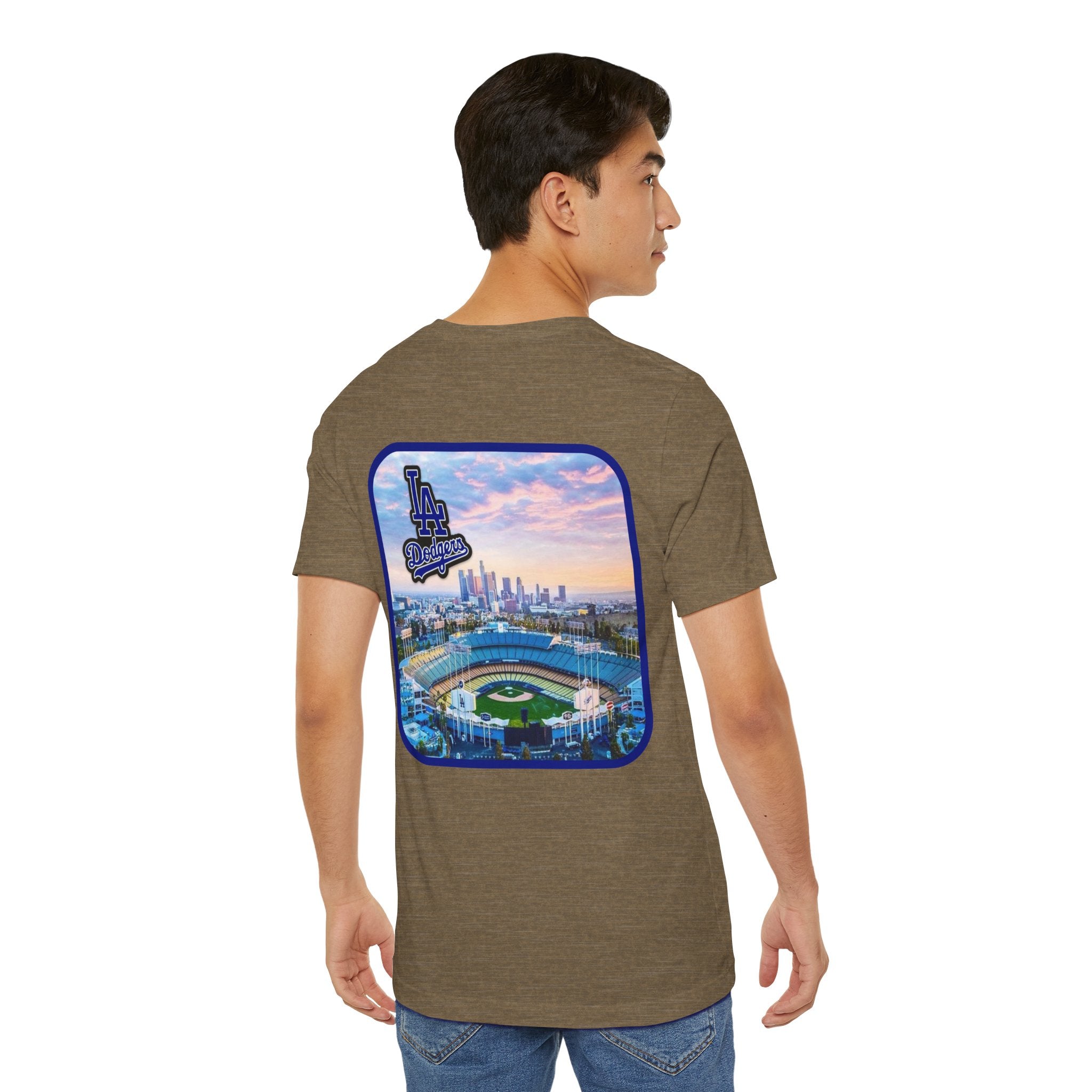 Los Angeles (Front and Back Printing) Mens Womans Jersey Short Sleeve Tee