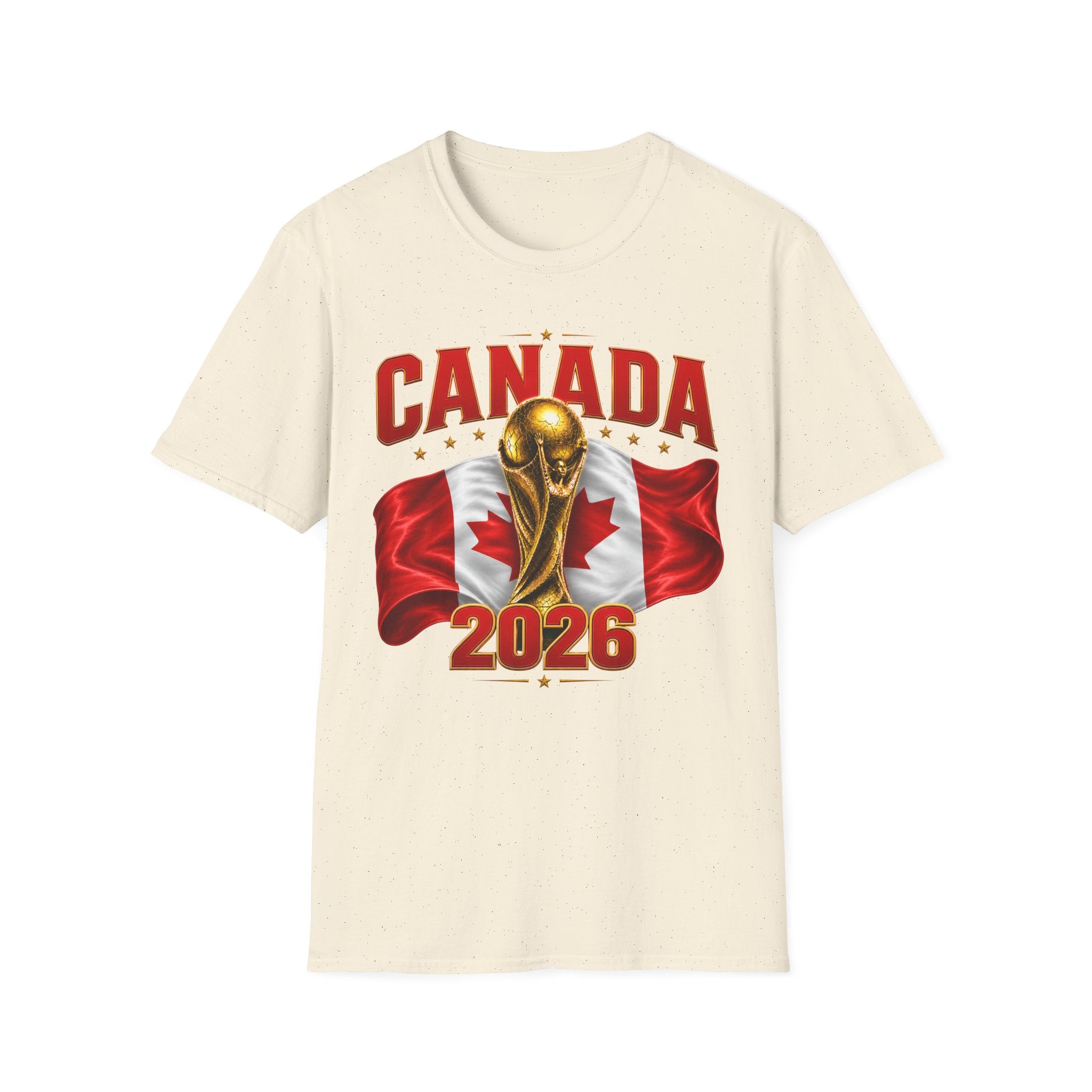 Canada 2026 World Cup T-Shirt — Canadian Soccer Fan Tee with Trophy & Flag