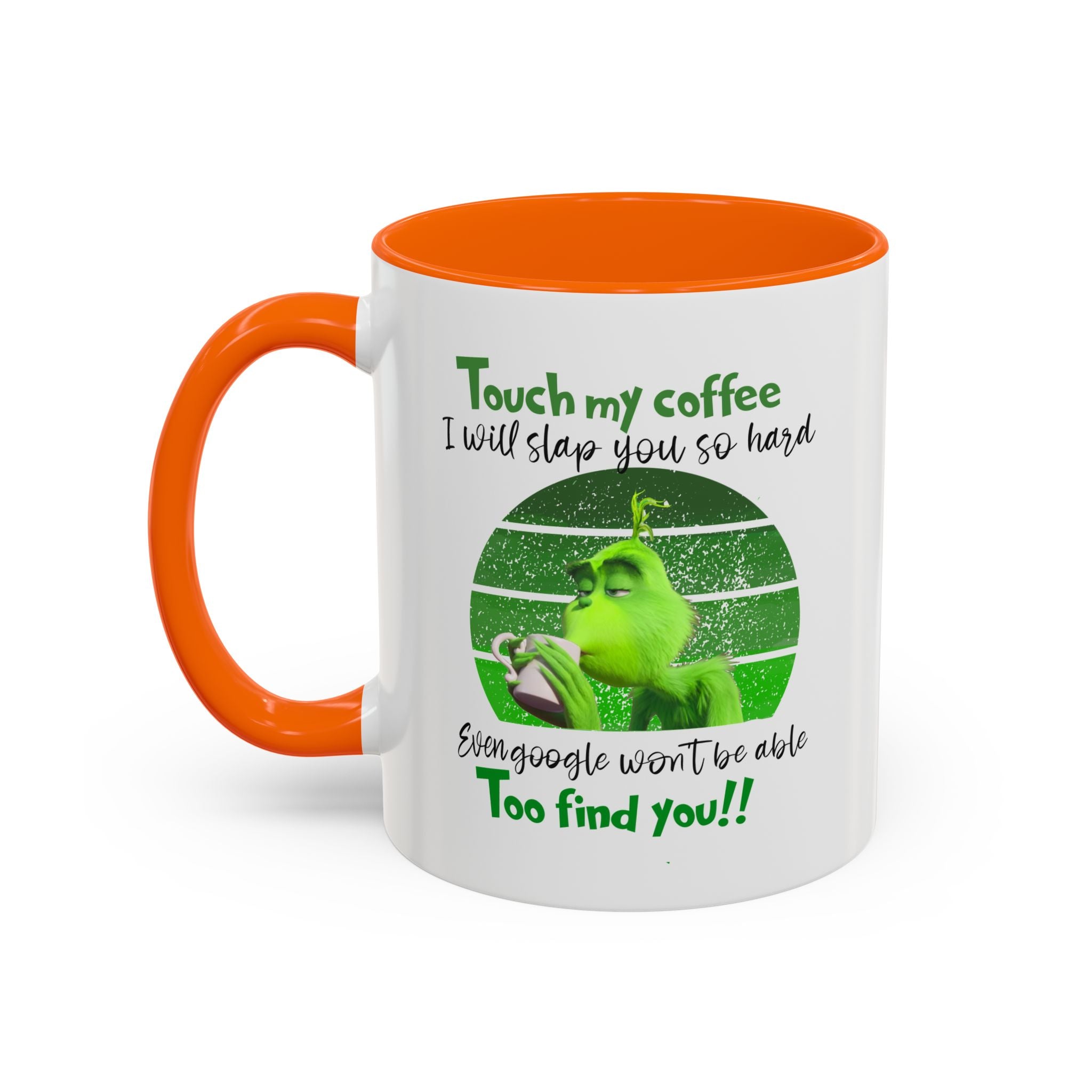 Grinch holding coffee Mug | Accent Coffee Mug 11oz 15oz