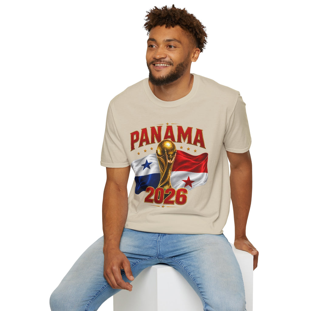 Panama 2026 World Cup T-Shirt — Panama Flag & Trophy Soccer Tee
