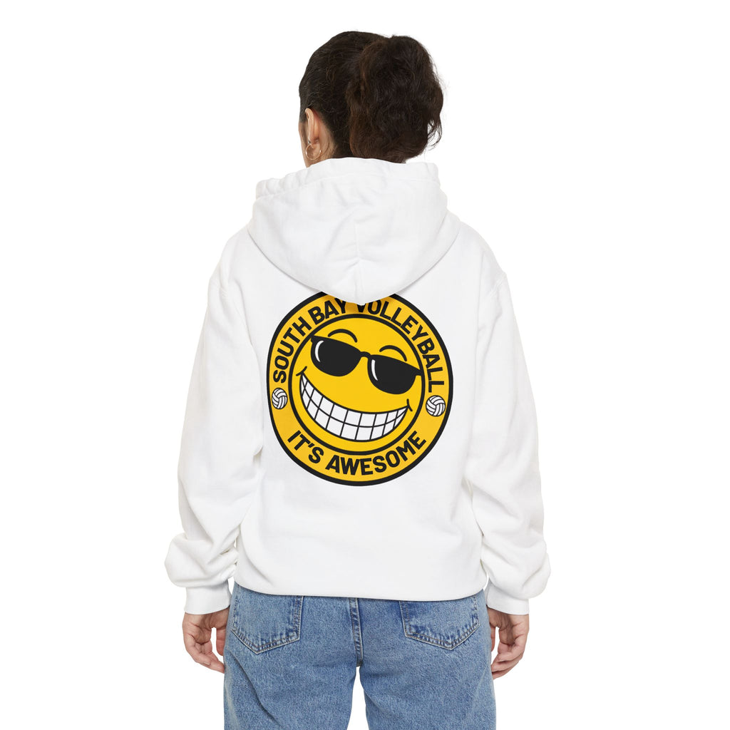 Volleyball Smiley Hoodie — "South Bay Volleyball It's Awesome" Crewneck