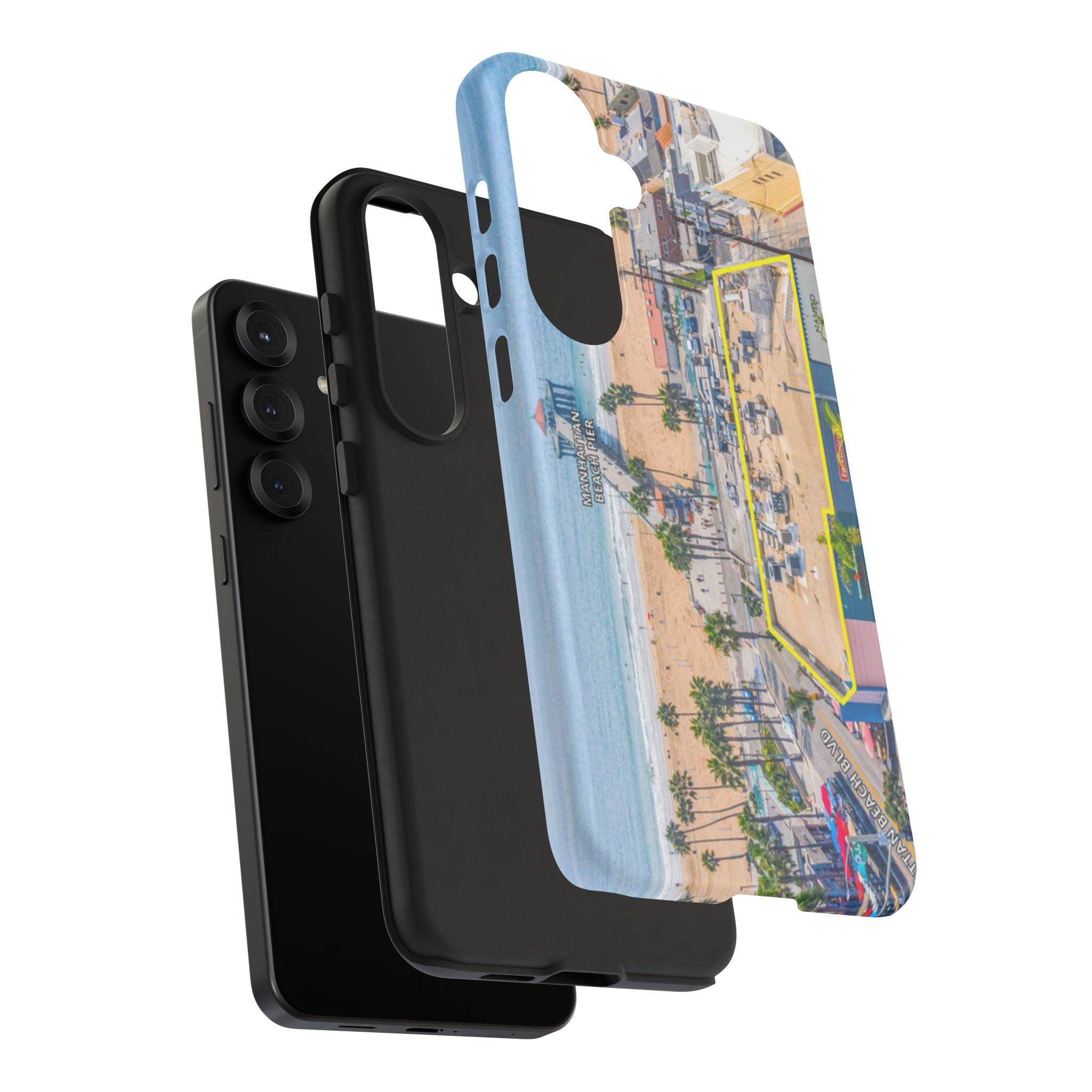 Phone Cases, Manhattan Beach California iPhone Samsung Google Tough Cases, Beach Lovers Gifts, Coastal Accessories, Ocean Phone Covers,