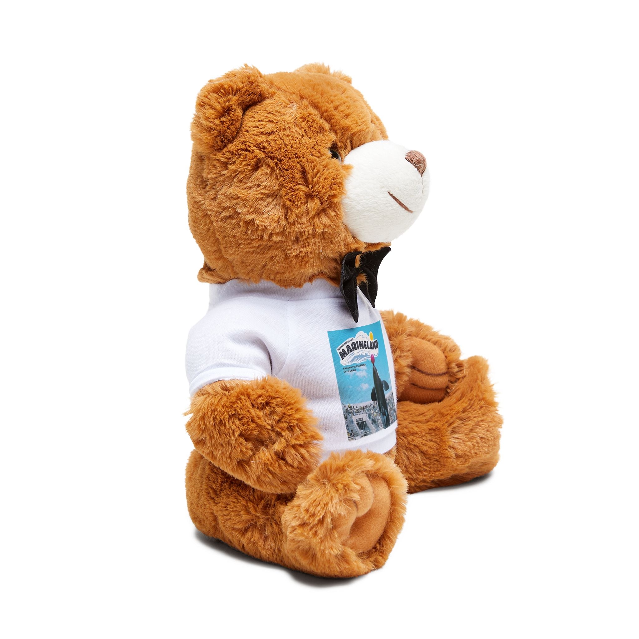 Marineland of the Pacific RPV Teddy Bear | Plush Toy with Printed T-Shirt