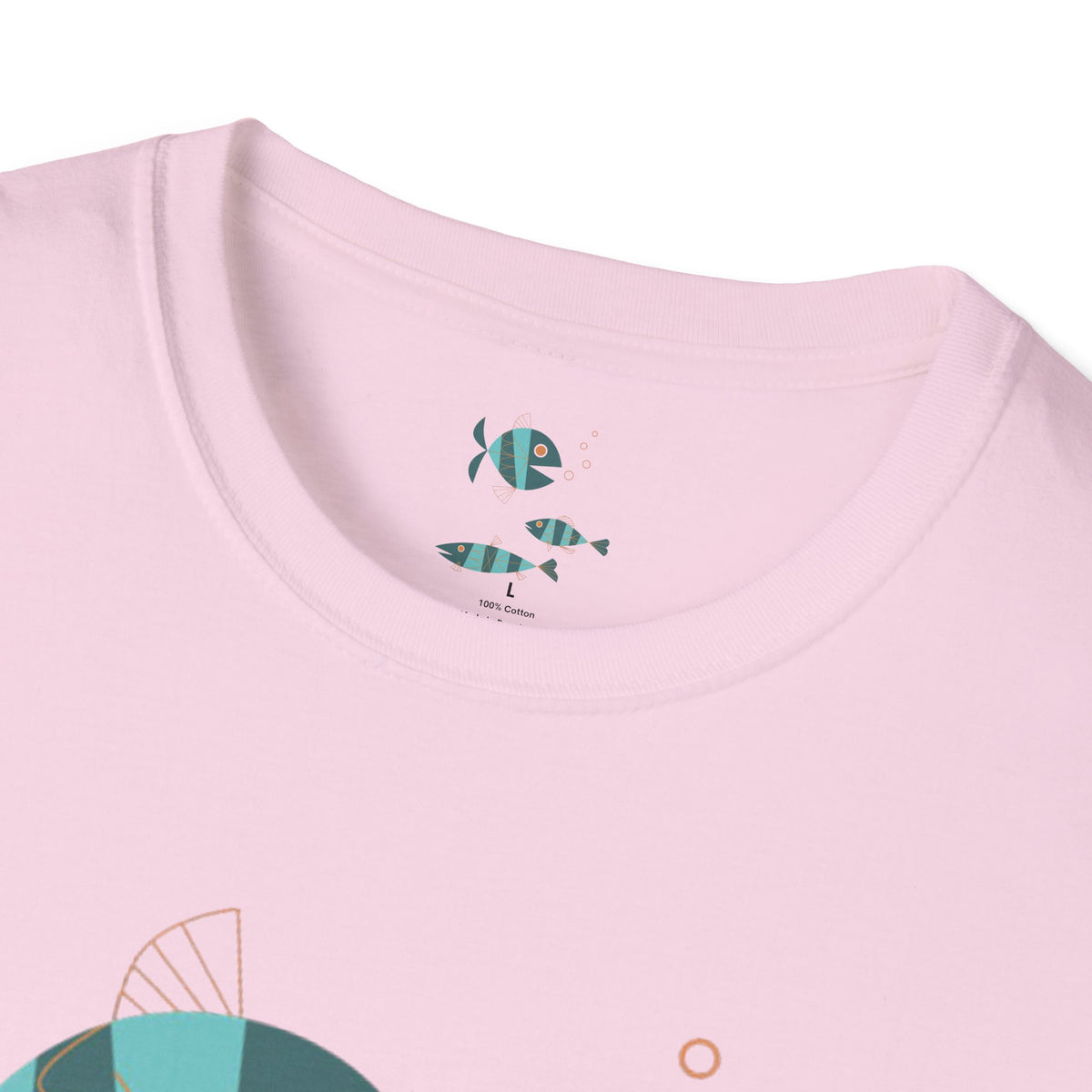 Metlox Pottery Fish Trio T-Shirt | Minimal Ocean Illustration