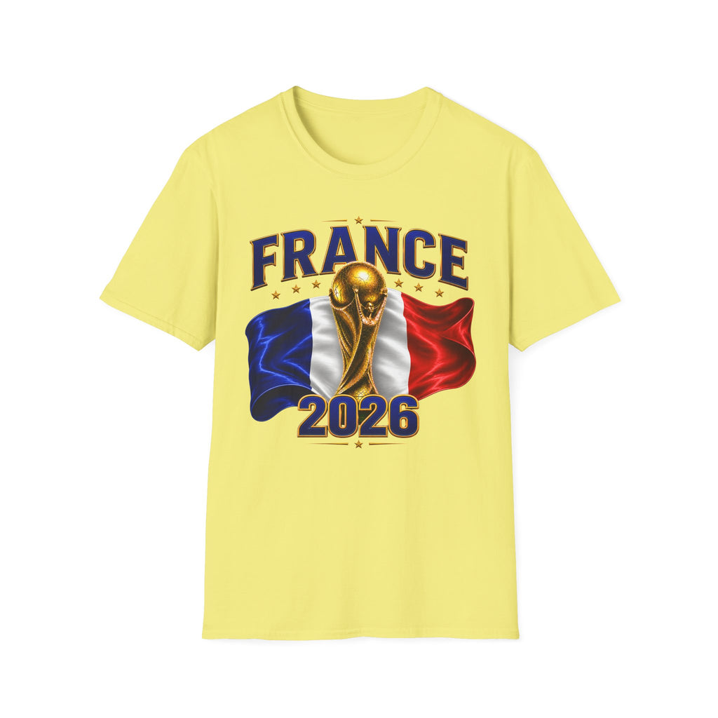 France World Cup 2026 T-Shirt — French Flag & Trophy Soccer Tee
