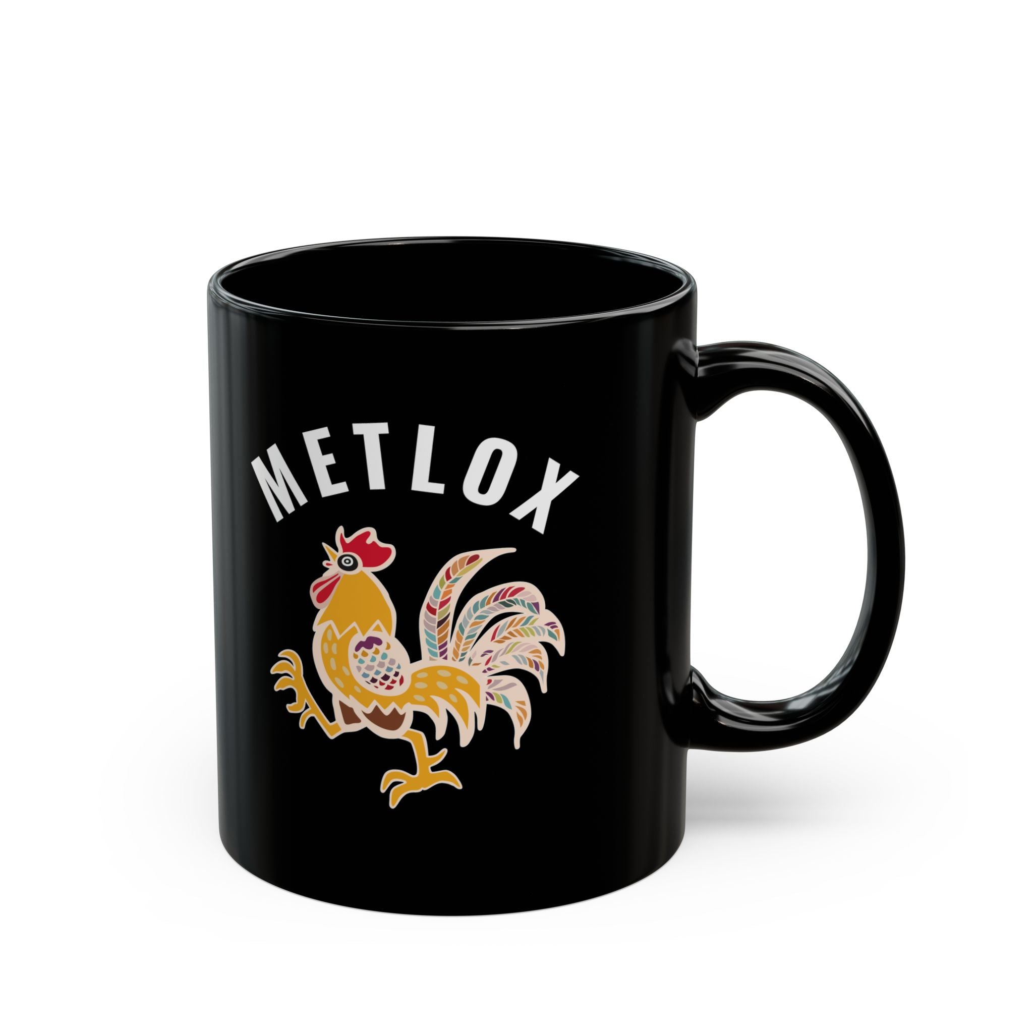 Metlox Pottery Manhattan Beach 1927 - 1989 11oz / 15oz Black Mug