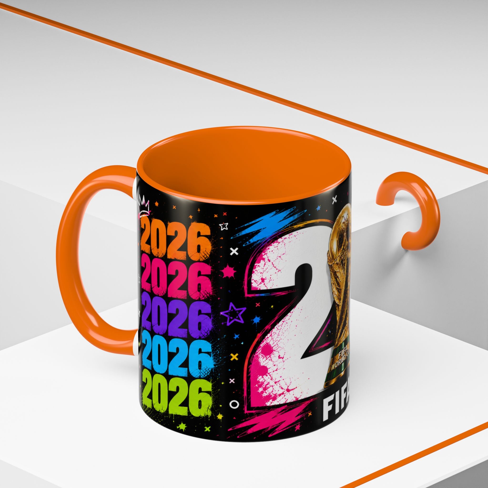 2026 FIFA World Cup Coffee Mug — Colorful Trophy Design (11/15oz)