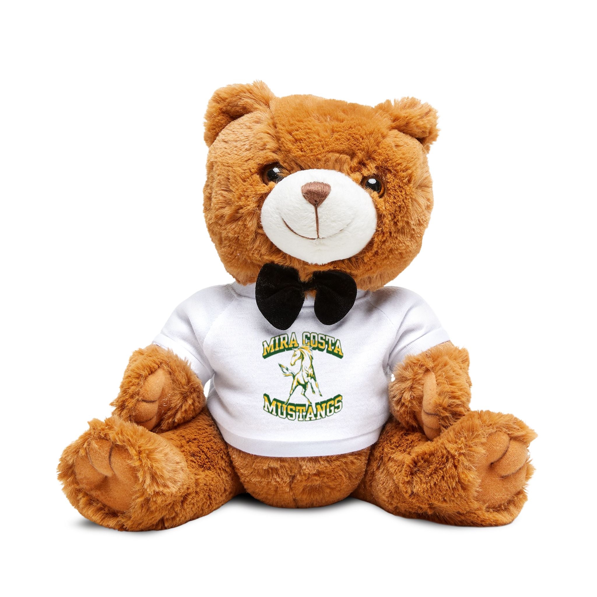 Mira Costa High School Mustangs Logo Teddy Bear with T-Shirt | Plush Animal, School Mascot