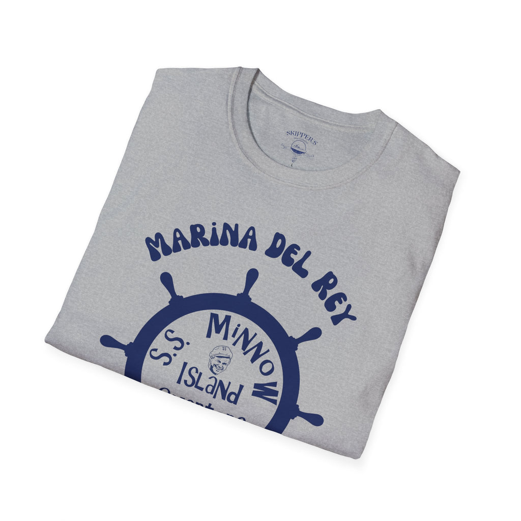 Marina Del Rey Ship Wheel logo T-Shirt | SS Minnow Island Charters, 3 Hour Tours