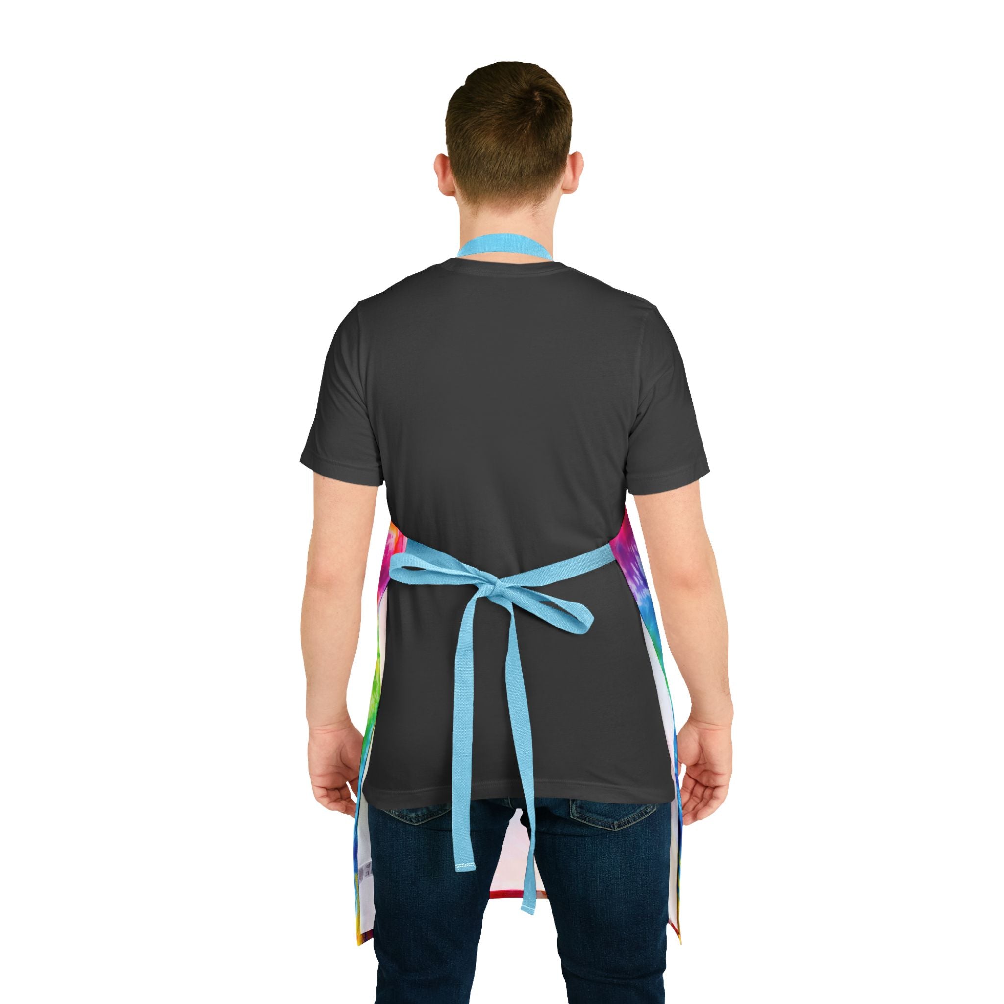 Tie-Dye Colorful Kitchen Apron – Bright Rainbow Cooking & BBQ Apron