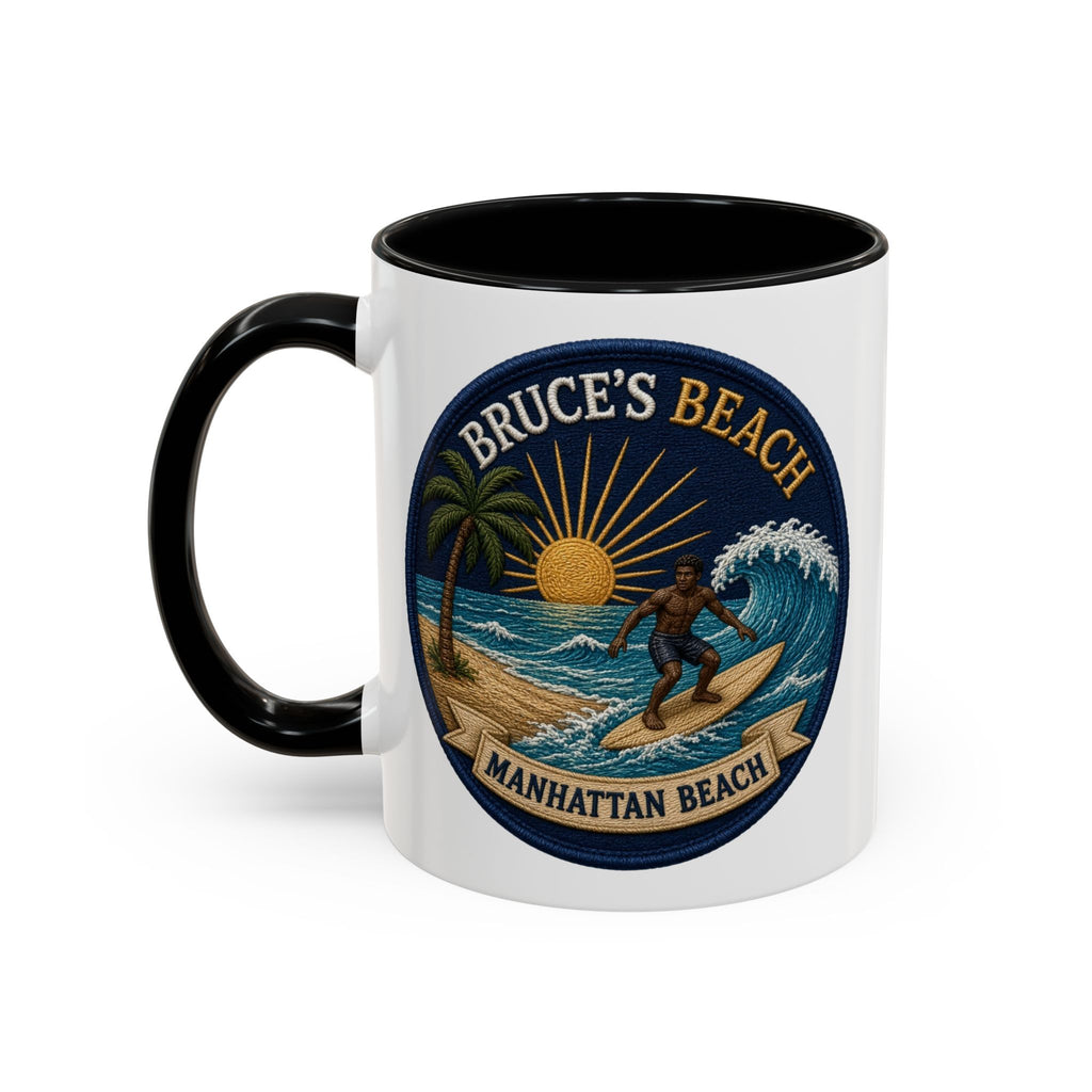 Bruce's Beach Manhattan Beach Surf Mug – Accent Coffee Cup (11/15oz)