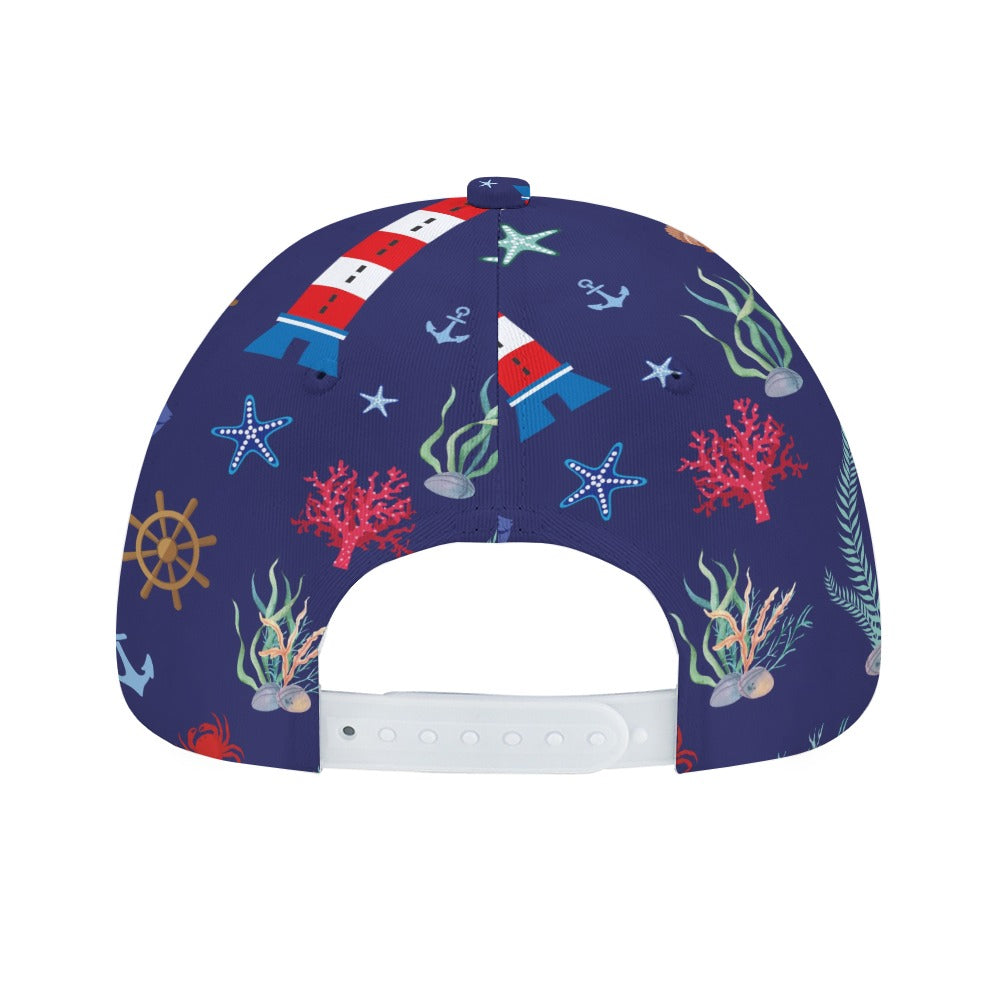 Nautical Ocean Scene Baseball Cap Free Shipping