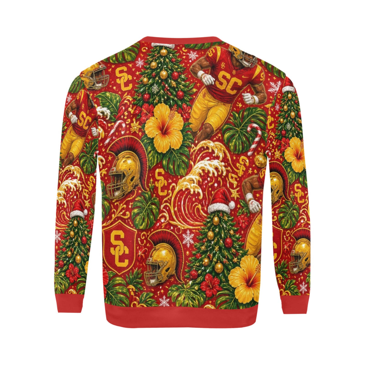 USC Christmas Men's crew neck sweatshirt （Made in USA）
