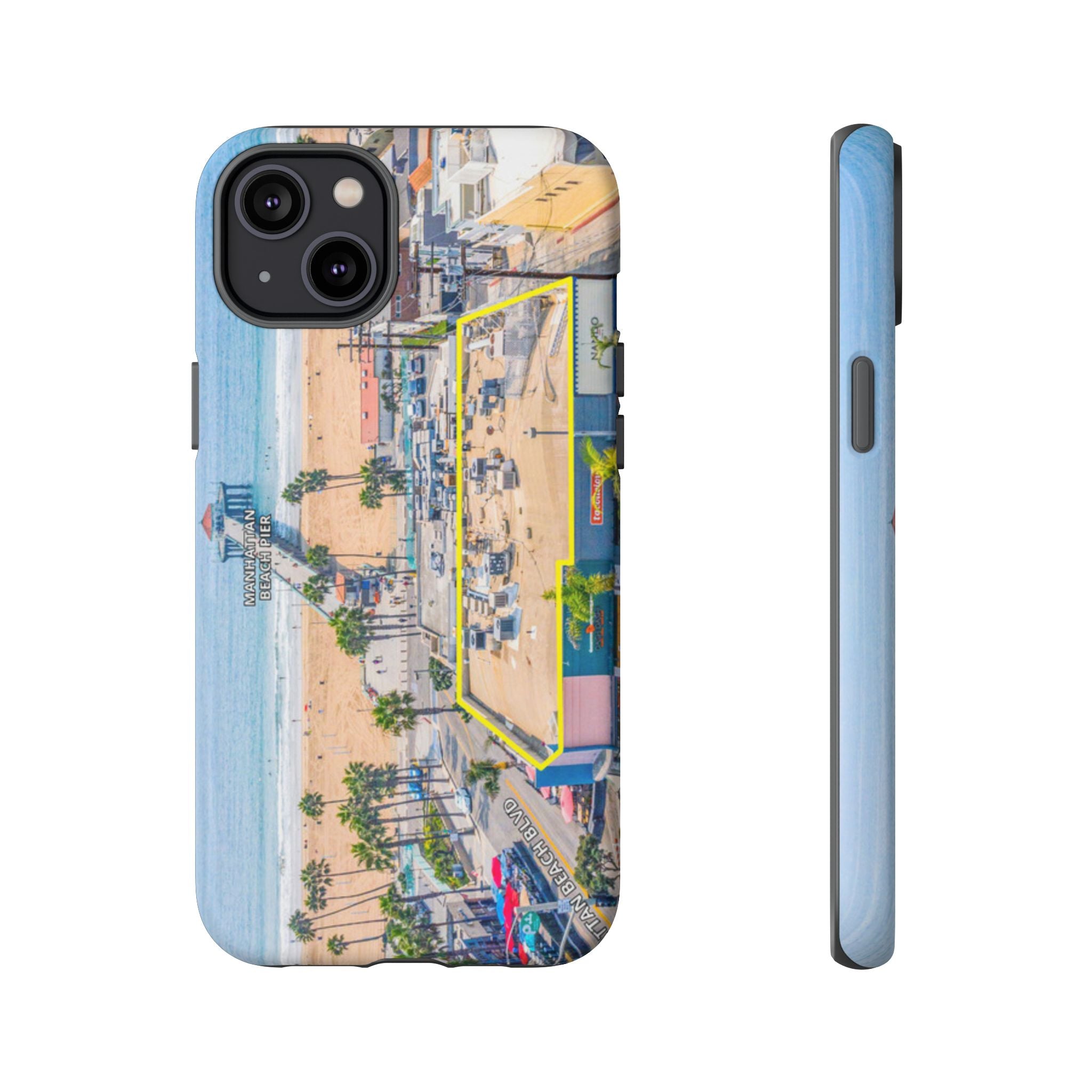 Phone Cases, Manhattan Beach California iPhone Samsung Google Tough Cases, Beach Lovers Gifts, Coastal Accessories, Ocean Phone Covers,
