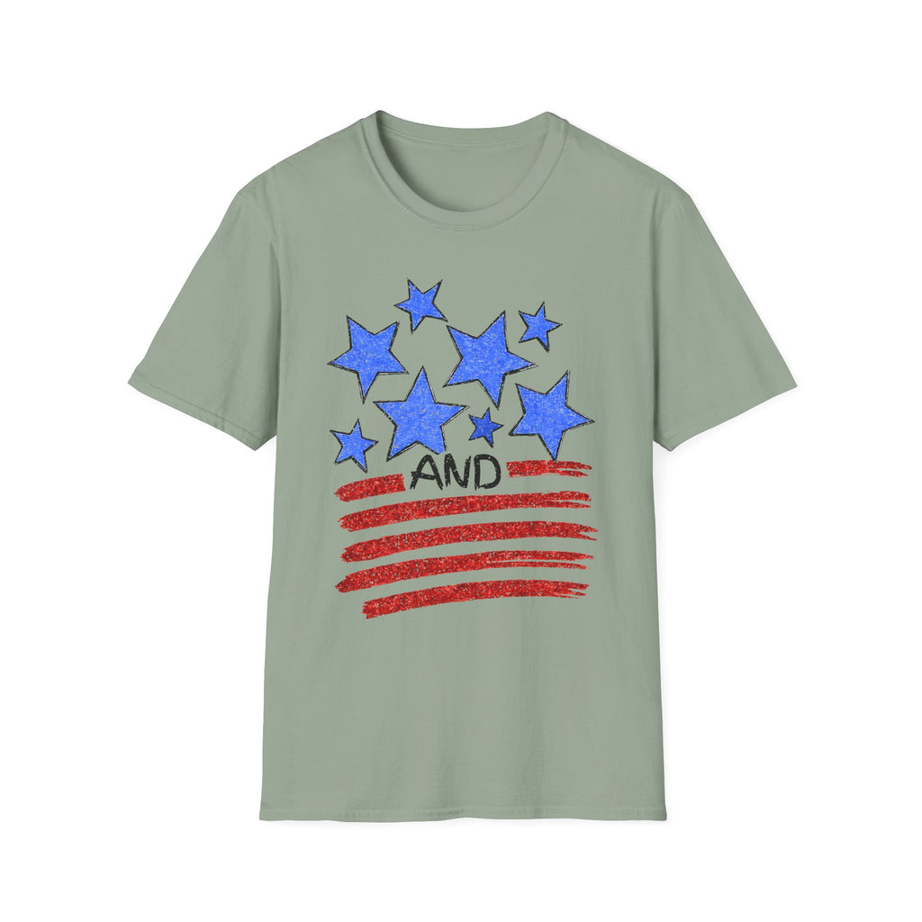 Stars and Stripes T-Shirt — Flag Graphic Patriotic Tee
