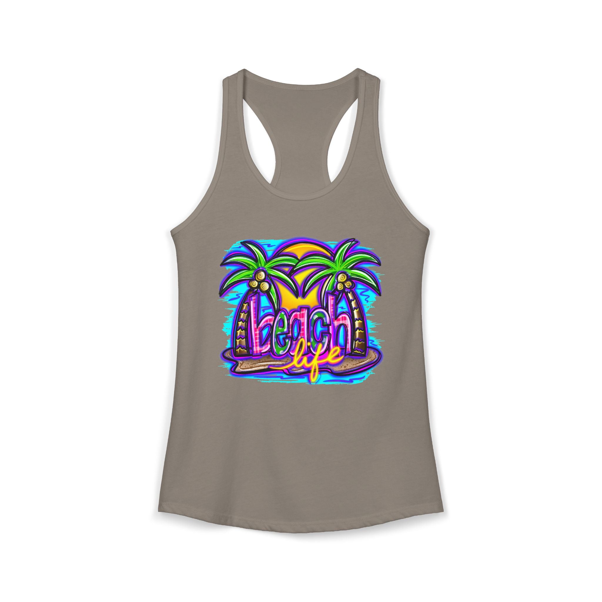 Beach Life Racerback Tank — Women's Beachy Summer Tank Top