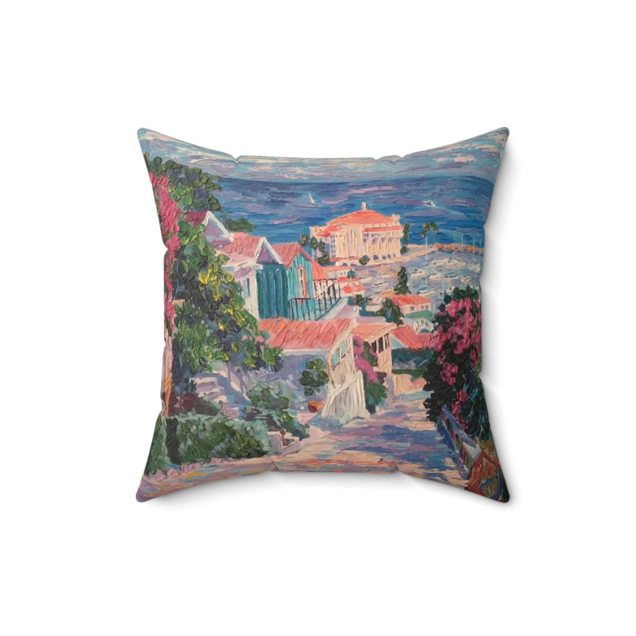 Avalon Catalina Island - Faux Suede Square Pillow