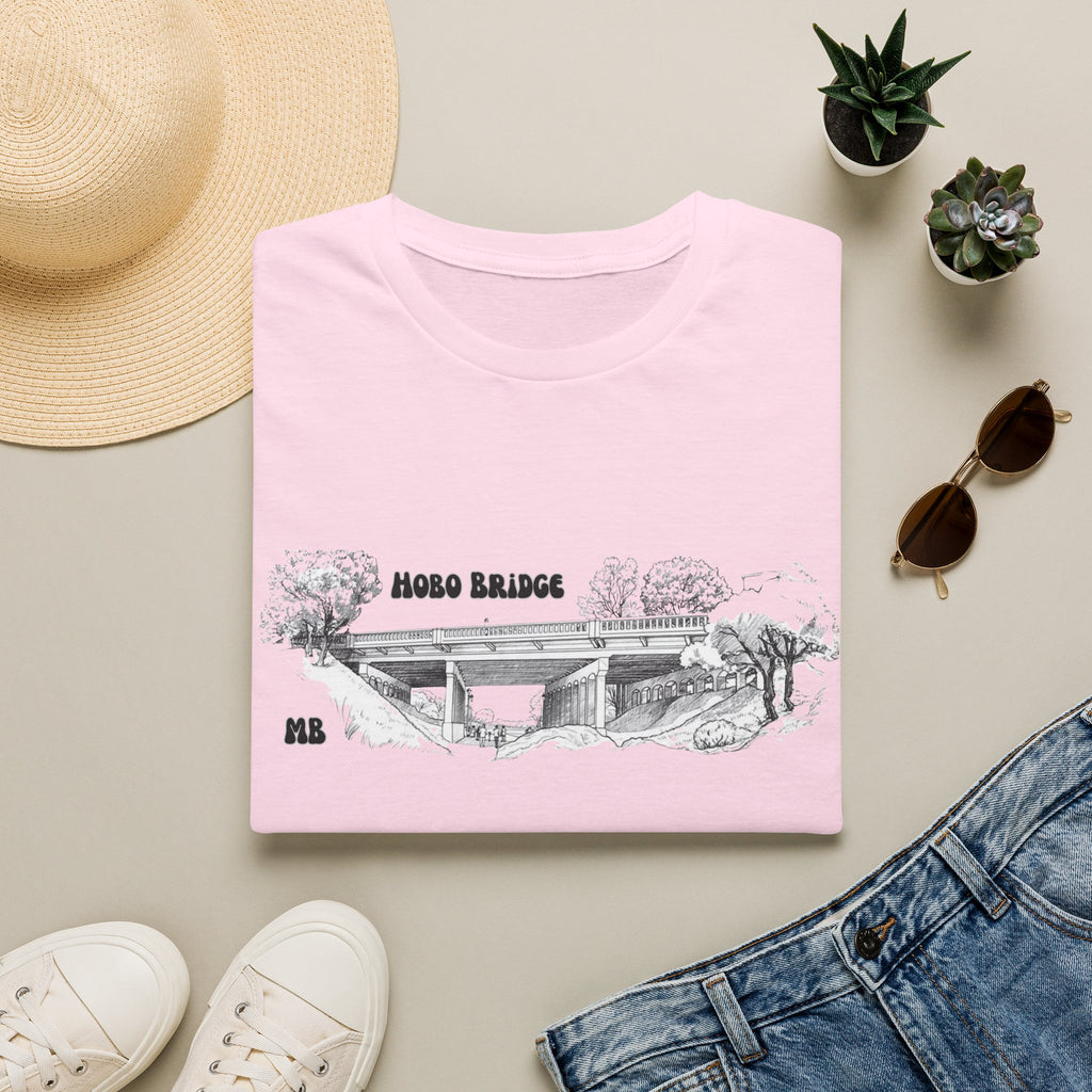 Hobo Bridge Manhattan Beach California Sketch T-Shirt | Hand-Drawn Bridge Illustration IYKYK