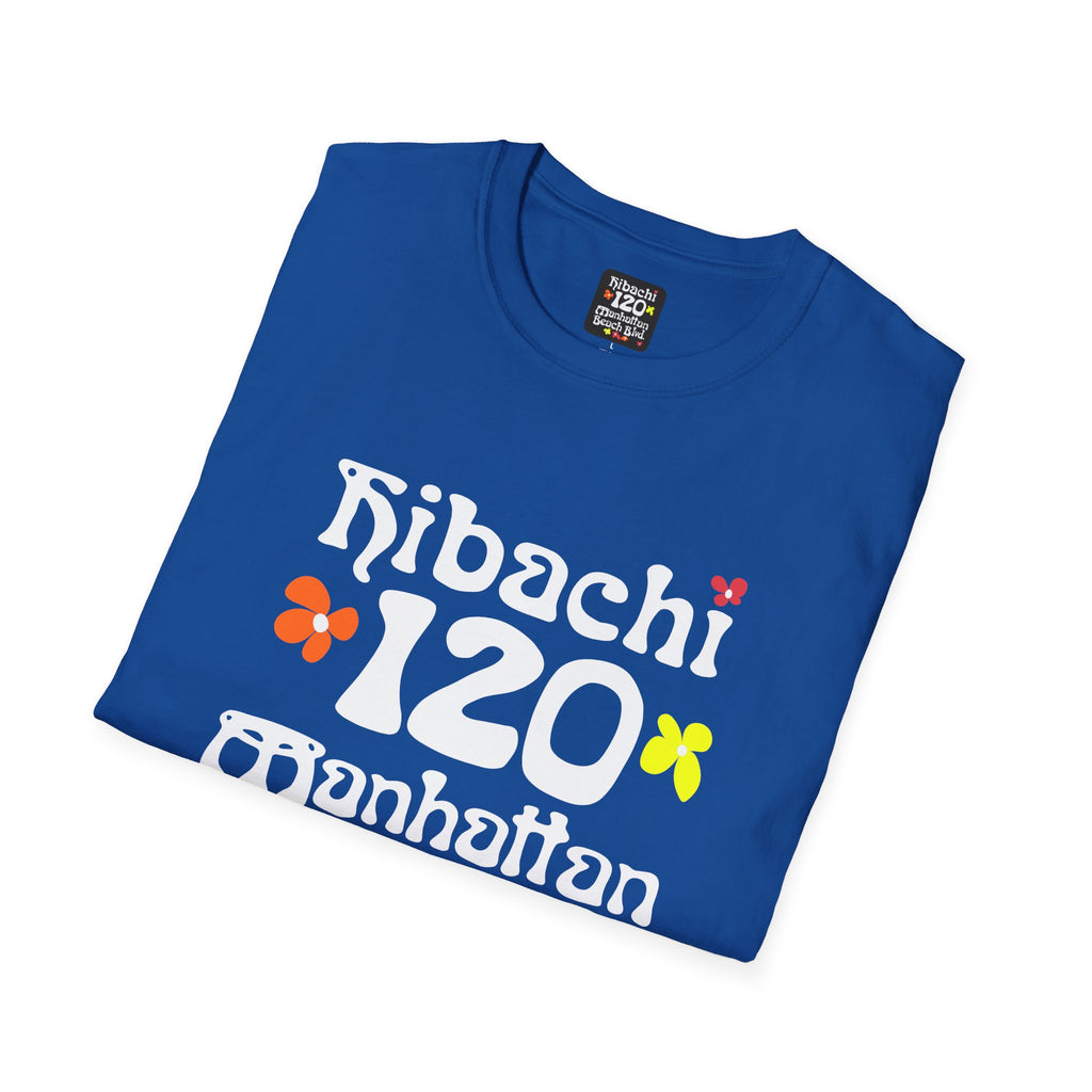Hibachi 120 Manhattan Beach Blvd Restaurant #OldSchool T-Shirt — Retro Floral Surf Tee "Gone But Not Forgotten"