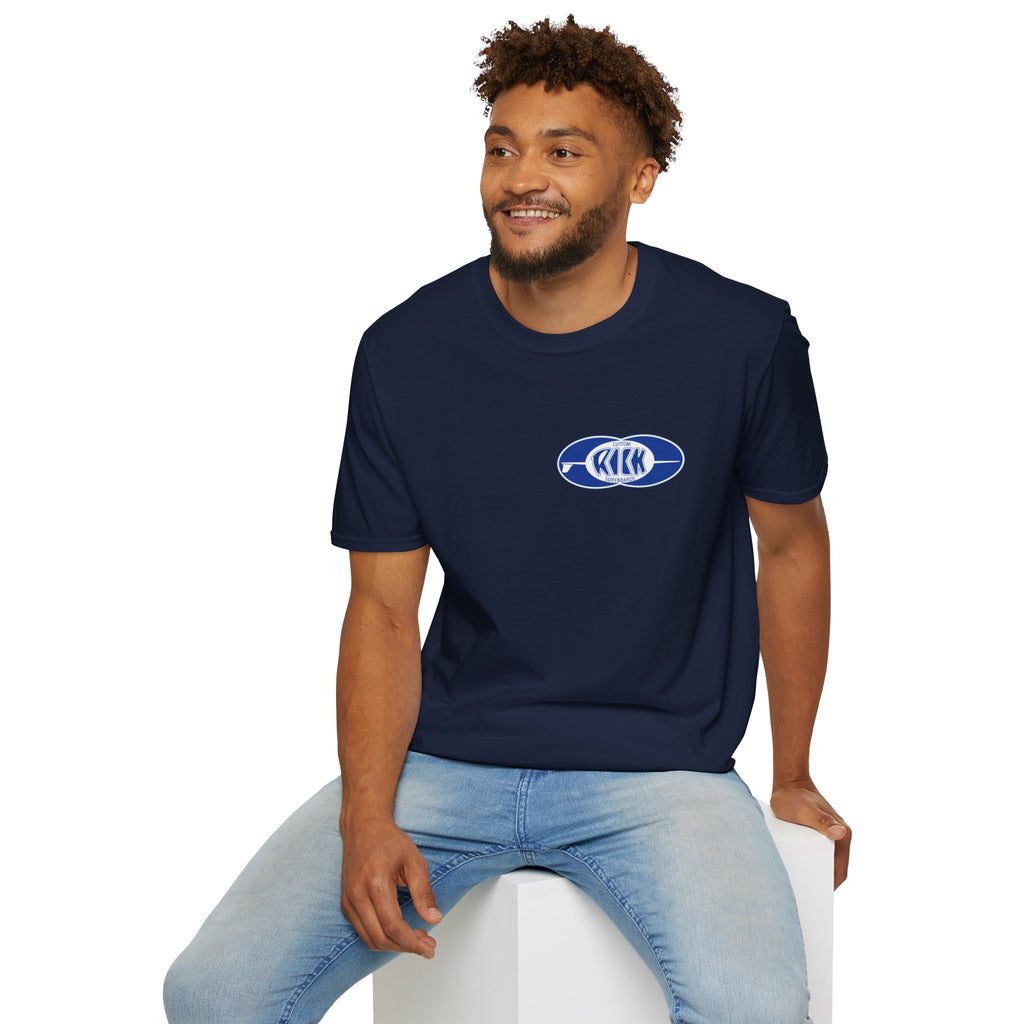 Rick Surfboards Unisex Softstyle T-Shirt Old School Hermosa Beach