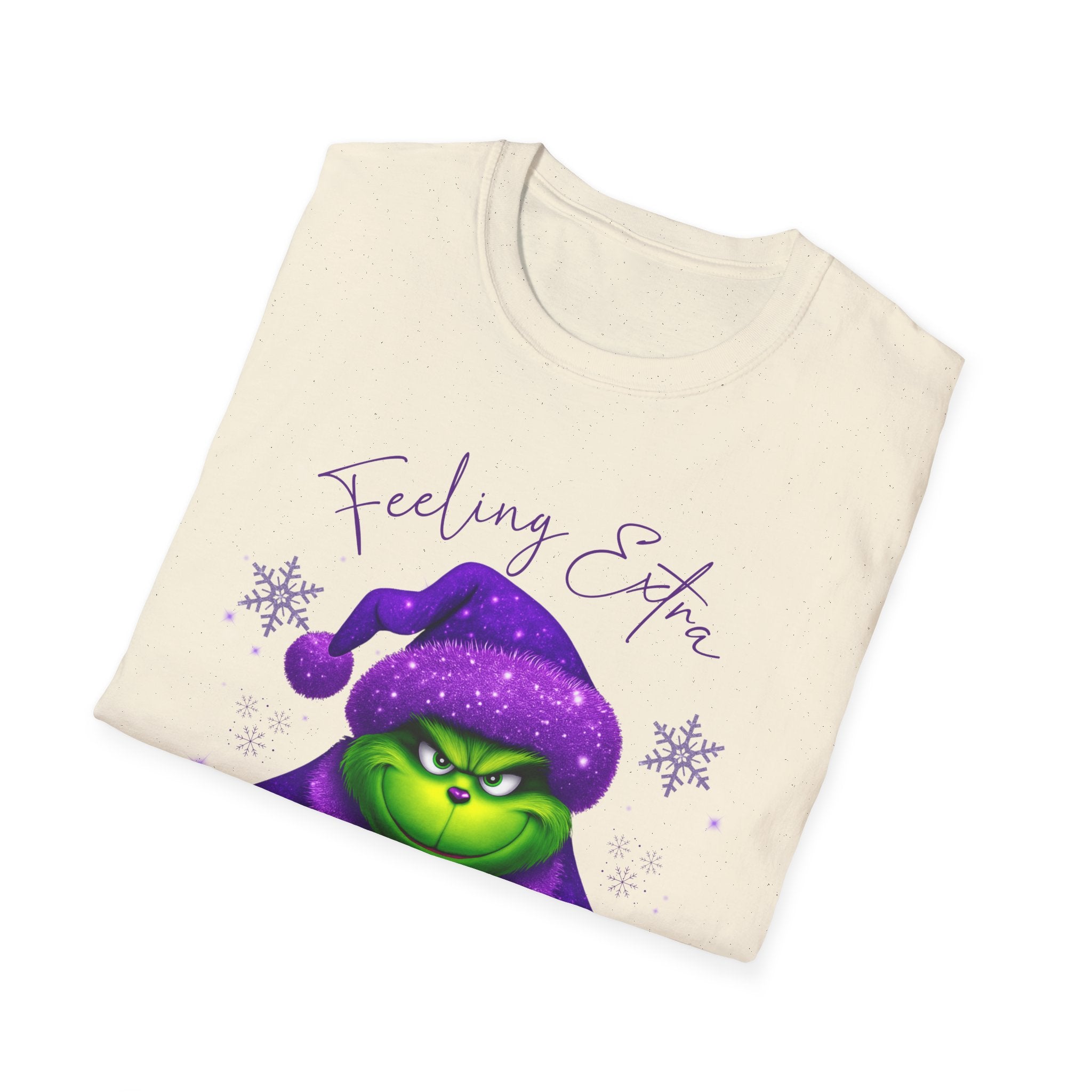 Feeling Extra Grinchy T-Shirt | Grinch Face Holiday Tee