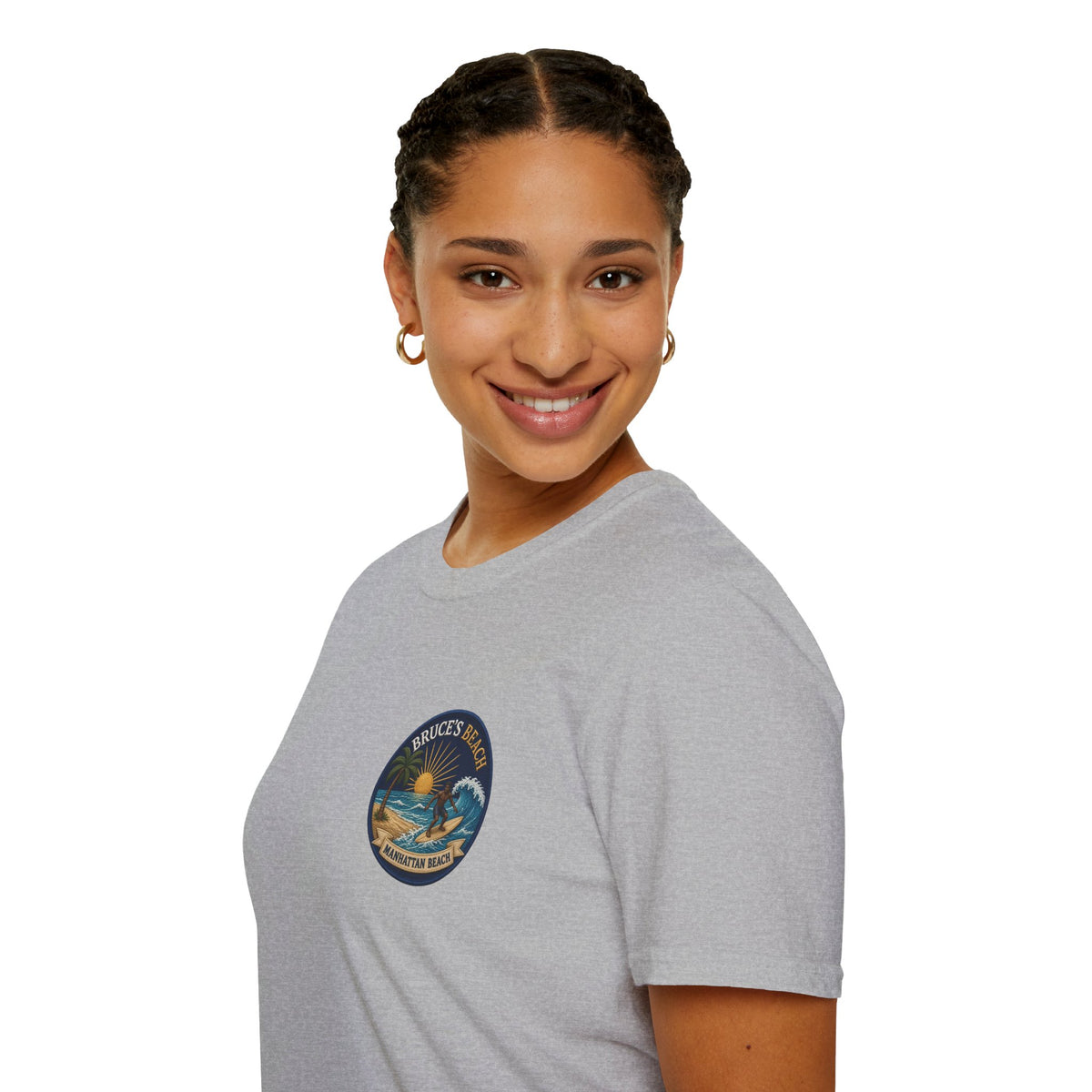 Bruce's Beach Manhattan Beach Surf Patch T-Shirt