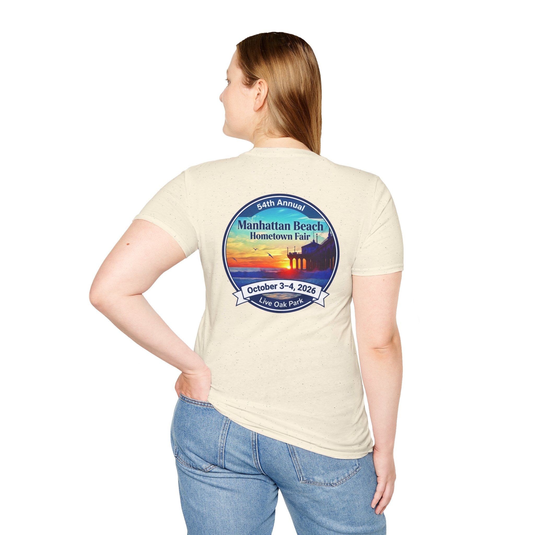 Manhattan Beach Hometown Fair T-Shirt — 54th Annual Sunset Surf Logo (Oct 3-4, 2026)