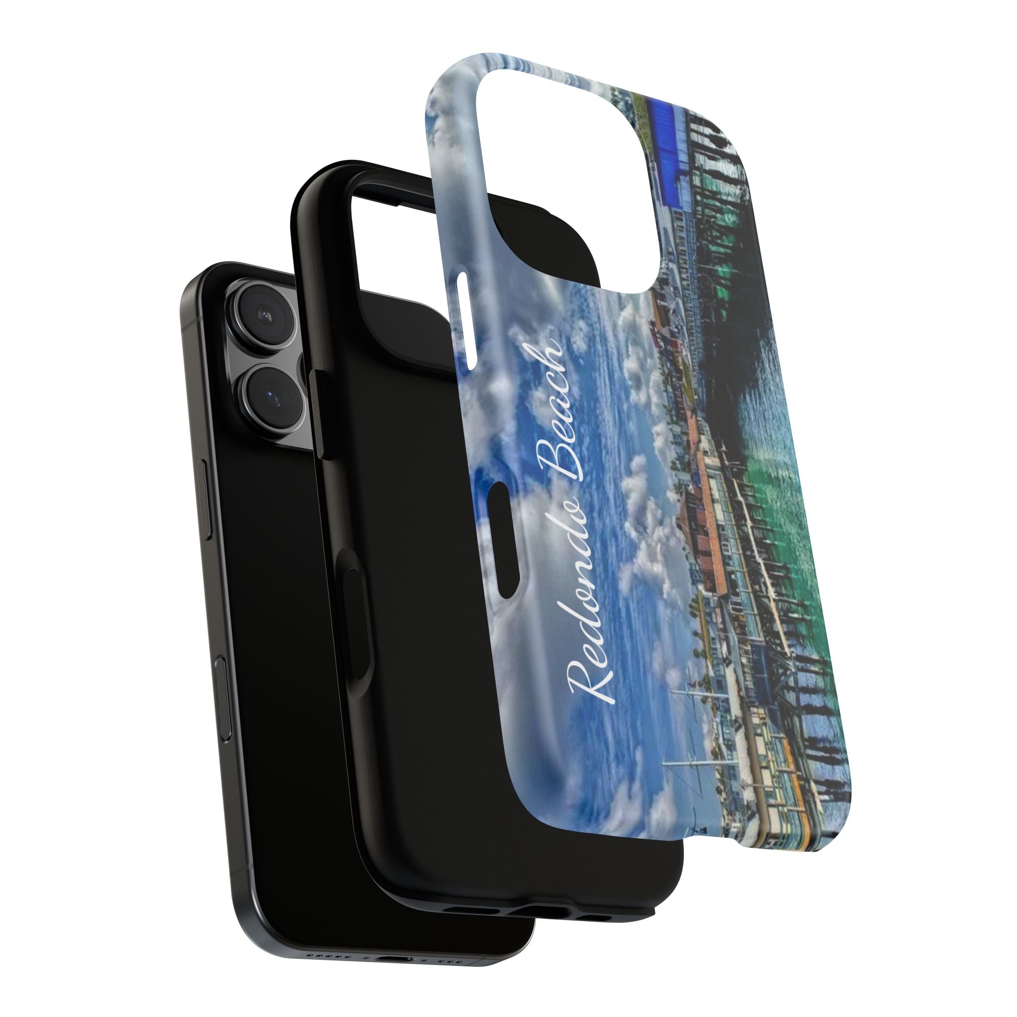 Phone Cases, Redondo Beach California King Harbor Design, Protective Covers, iPhone Accessories, Samsung Accessories, Gift for Travelers