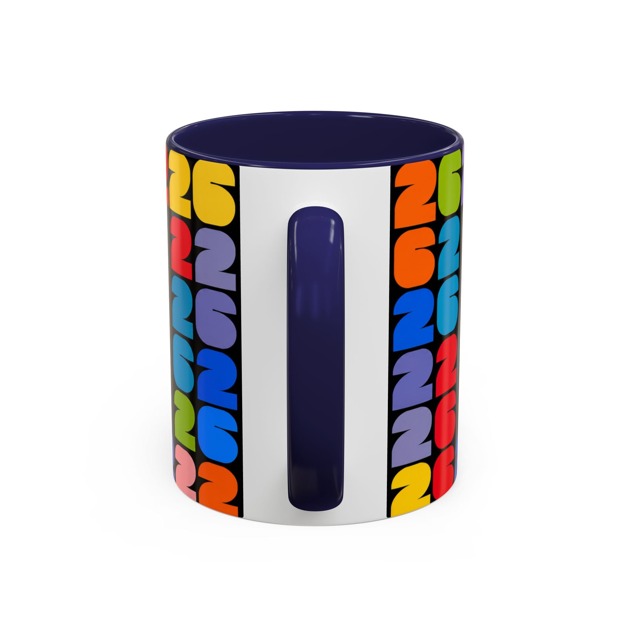2026 World Cup Accent Coffee Mug – Colorful FIFA Trophy Design (11/15oz)
