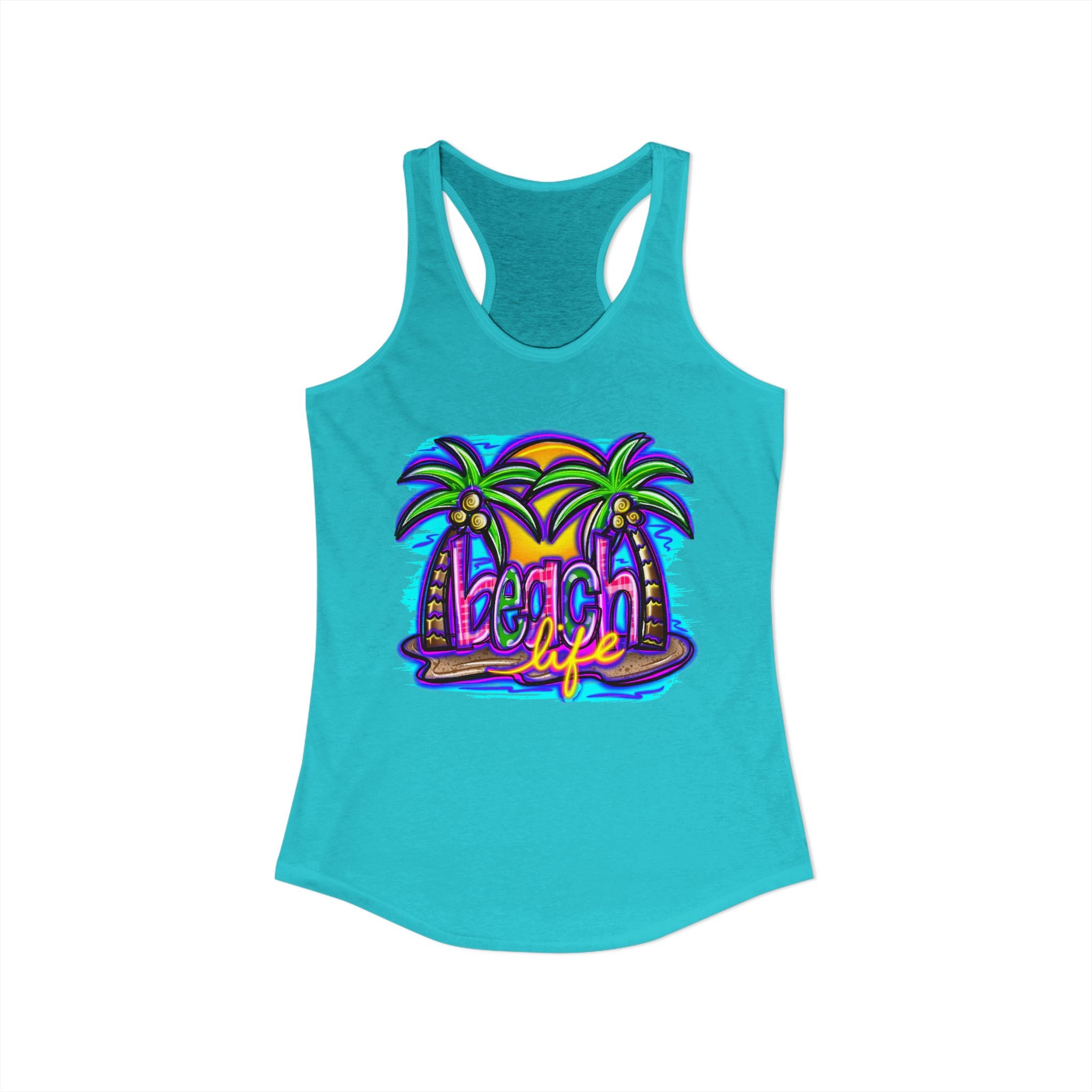 Beach Life Racerback Tank — Women's Beachy Summer Tank Top
