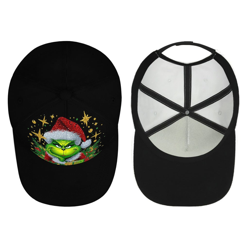 Merry Christmas Grinch Style Baseball Cap #Christmas