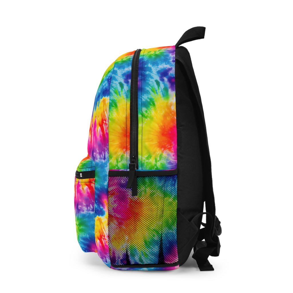 Tie-Dye Rainbow Backpack — Colorful School & Travel Daypack