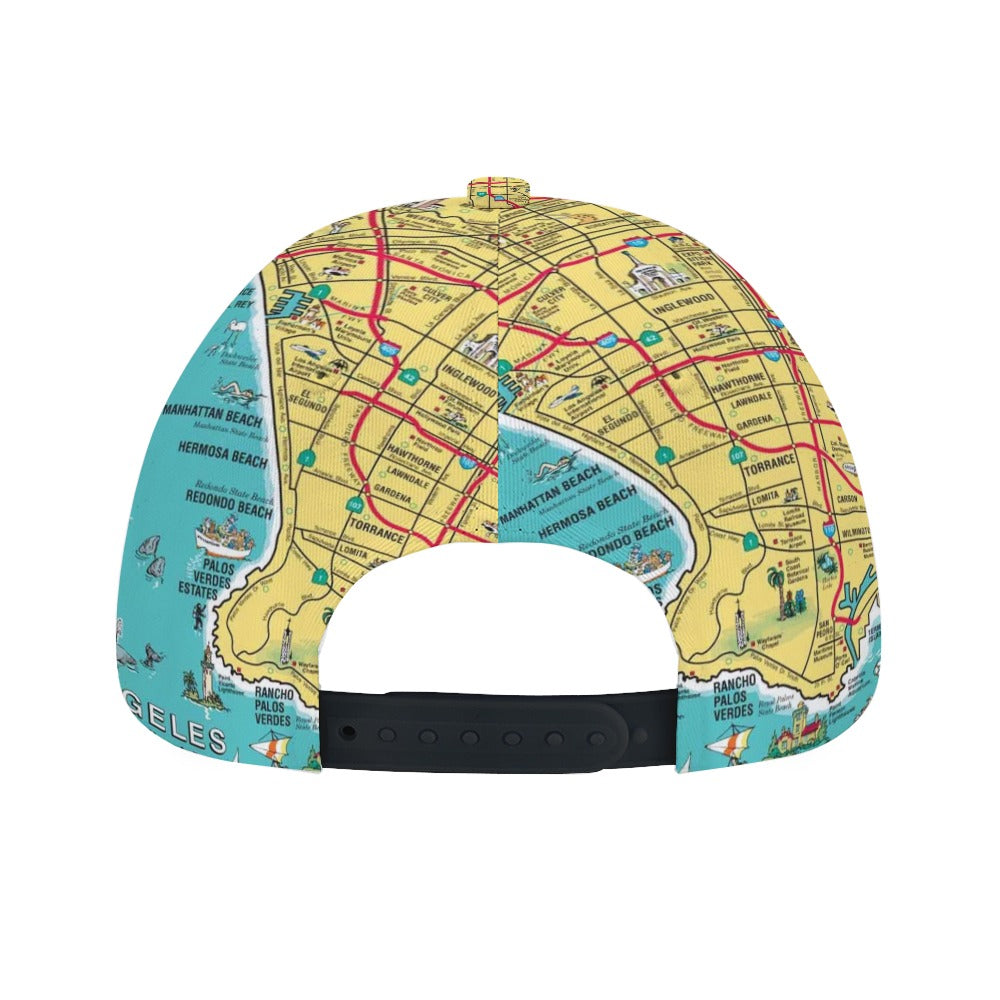 South Bay California Map Baseball Cap
