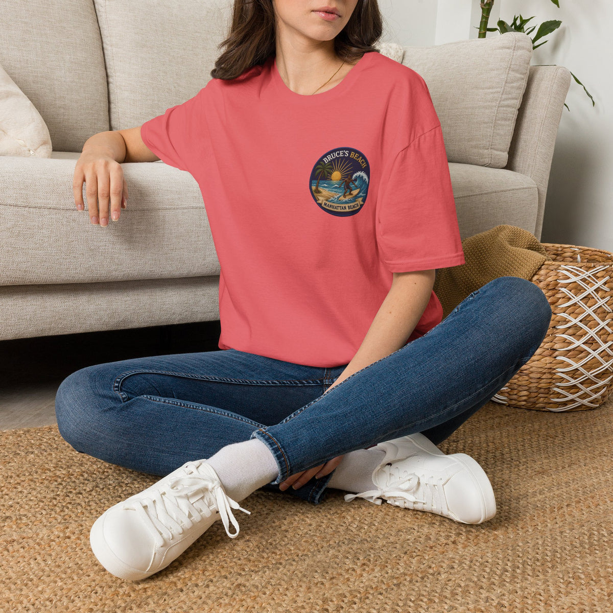 Bruce's Beach Manhattan Beach Surf Patch T-Shirt