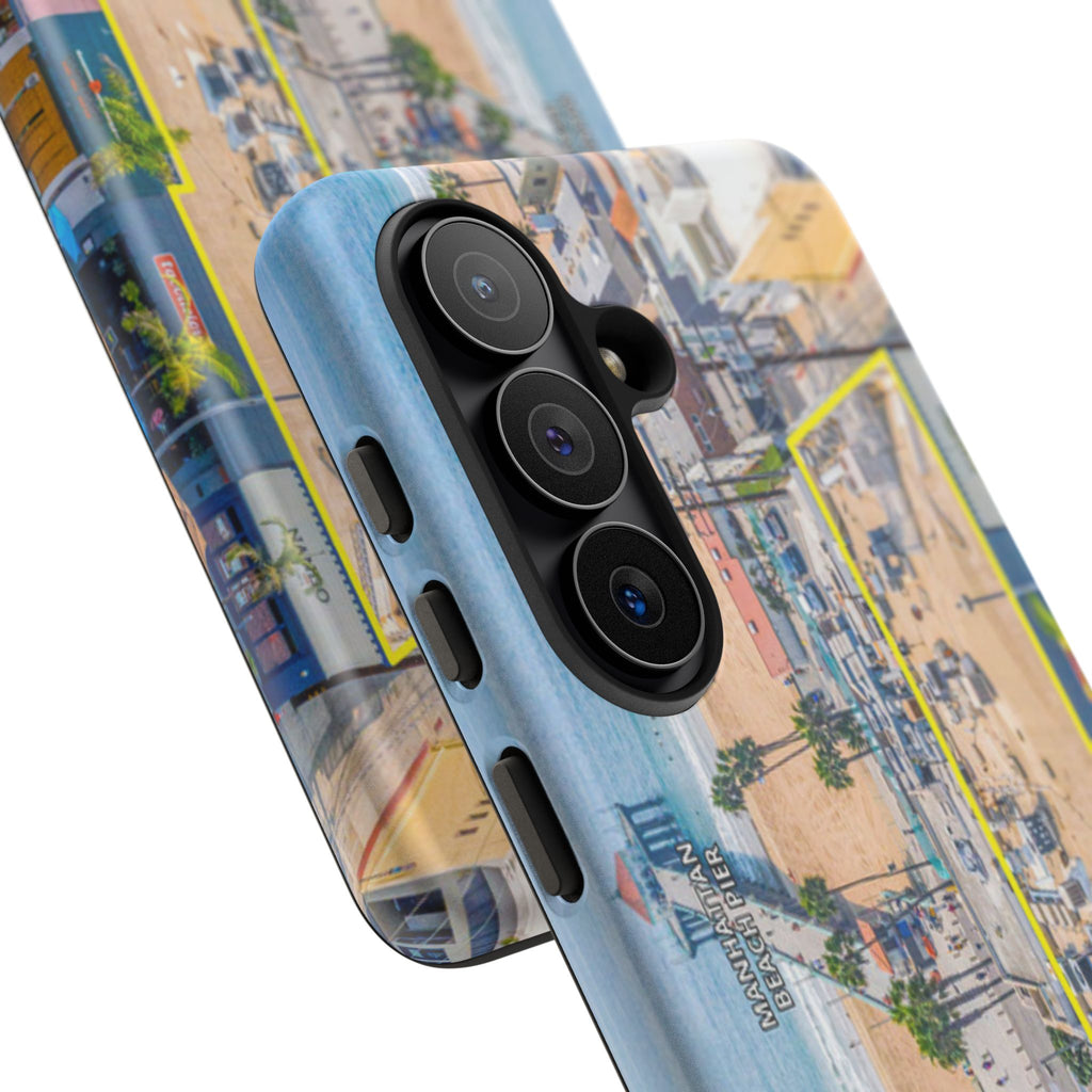 Phone Cases, Manhattan Beach California iPhone Samsung Google Tough Cases, Beach Lovers Gifts, Coastal Accessories, Ocean Phone Covers,
