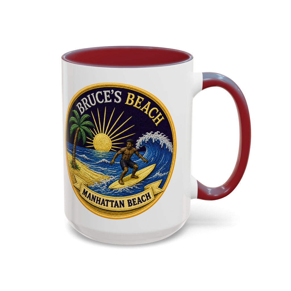 Manhattan Beach Surf Mug — Bruce’s Beach Coffee Cup (11/15oz Accent)
