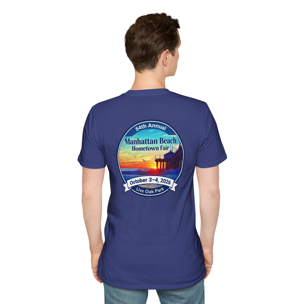 Manhattan Beach Hometown Fair T-Shirt — 54th Annual Sunset Surf Logo (Oct 3-4, 2026)