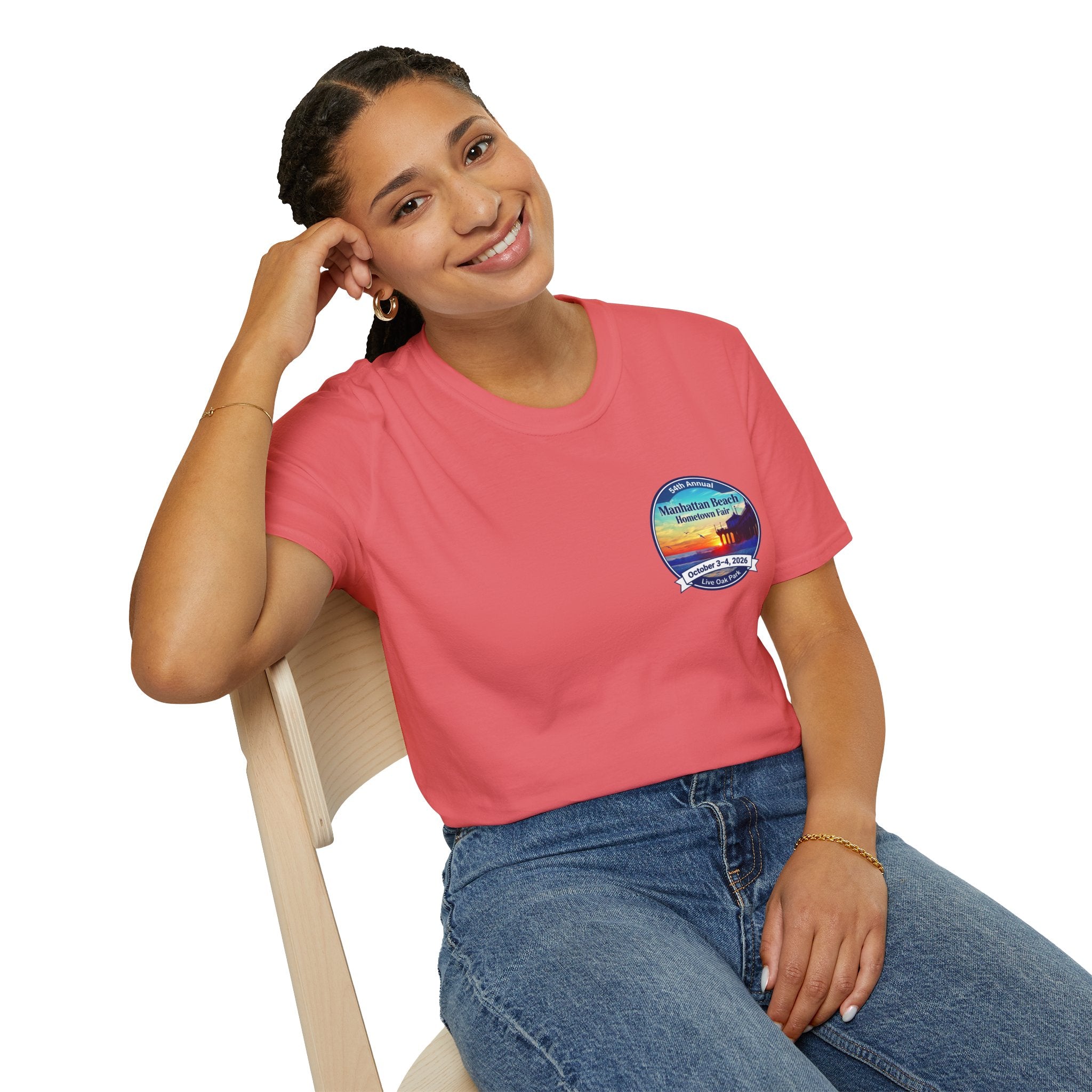 Manhattan Beach Hometown Fair T-Shirt — 54th Annual Sunset Surf Logo (Oct 3-4, 2026)