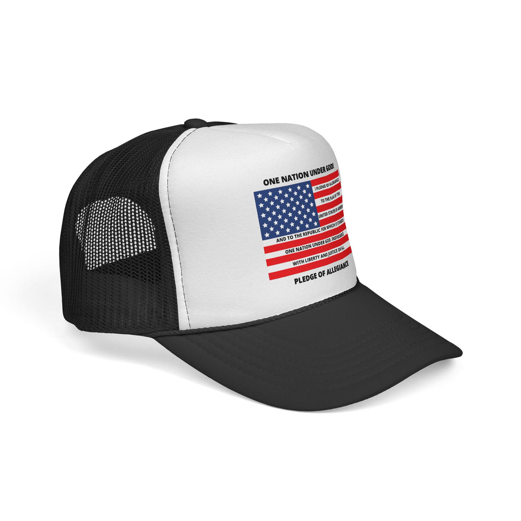 Pledge of Allegiance Trucker Cap — "One Nation Under GOD" Patriotic Hat