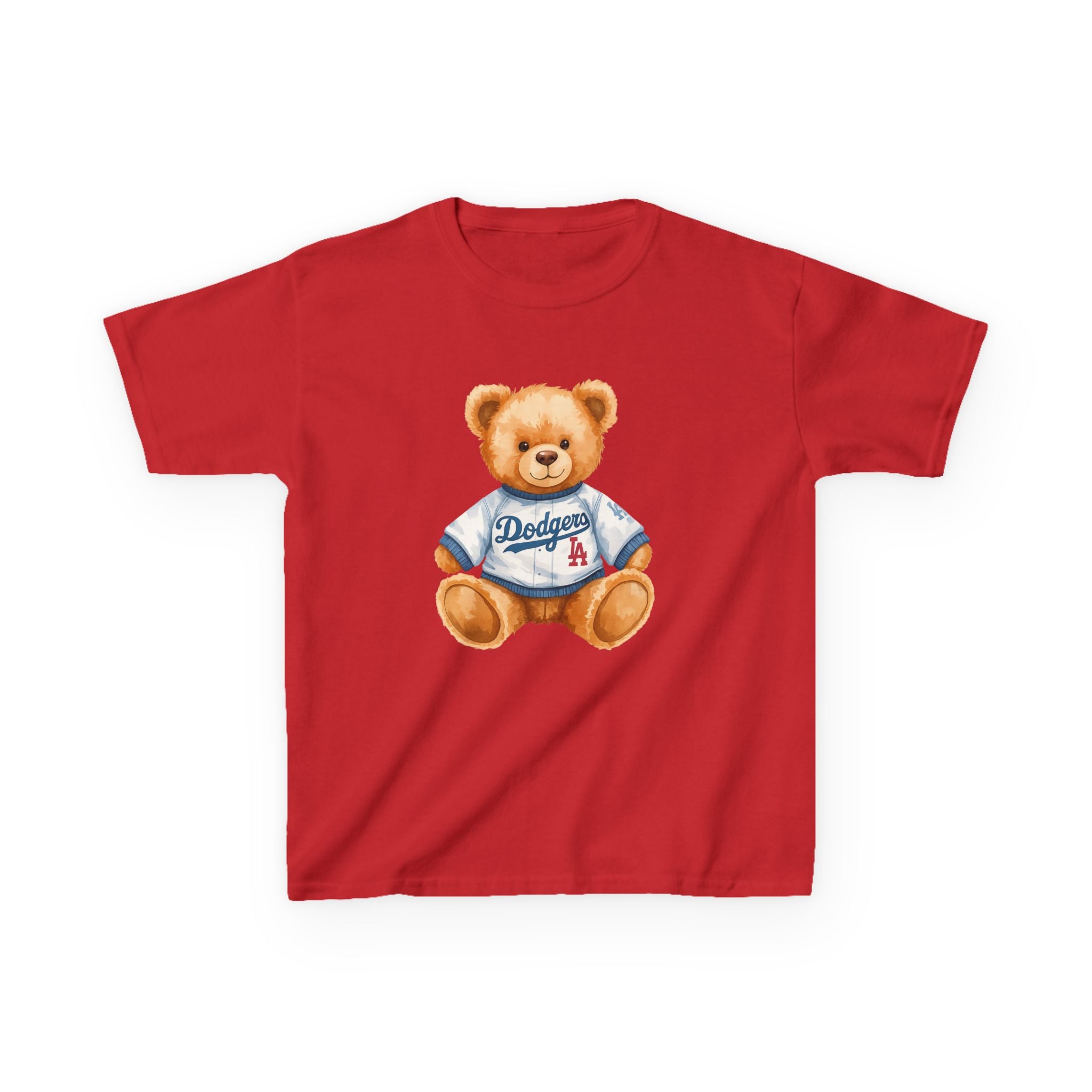 Teddy Bear Tee, Kids Baseball Shirt | Cute Plush Mascot