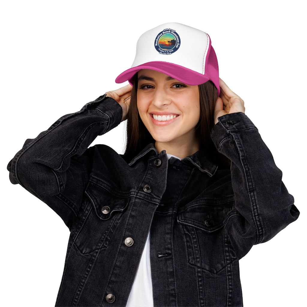 Trucker Hat — Manhattan Beach Hometown Fair Sunset Logo