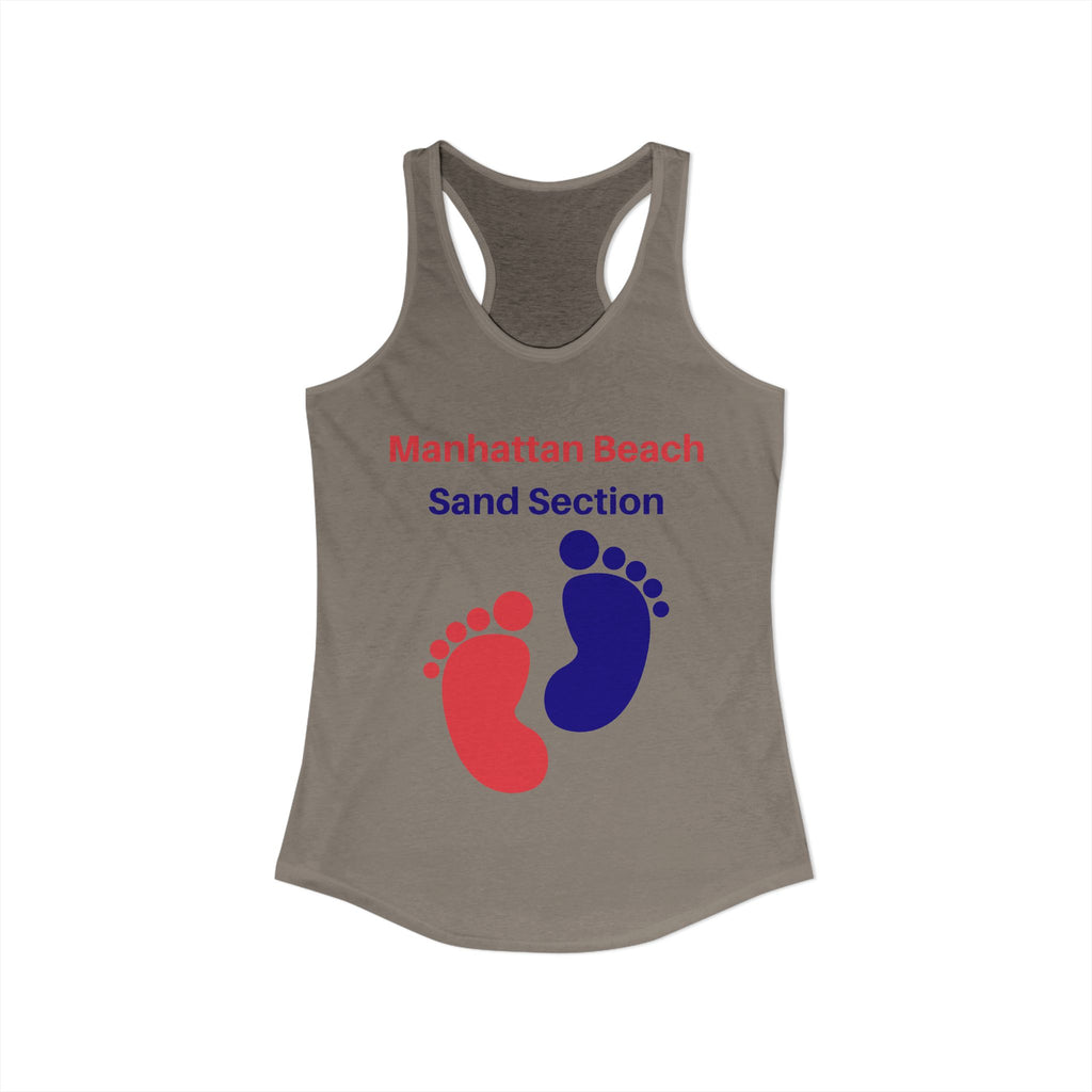 Manhattan Beach Sand Section - Women's Ideal Racerback Tank