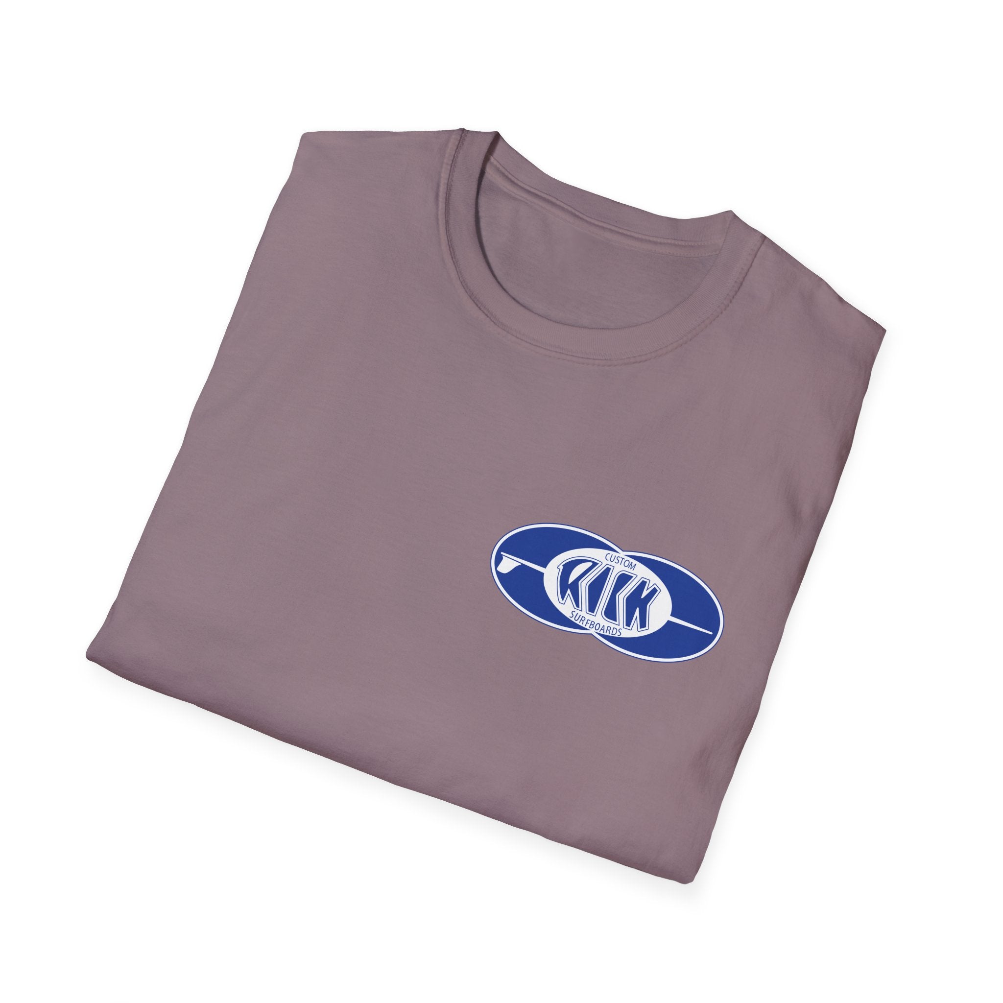 Rick Surfboards Unisex Softstyle T-Shirt Old School Hermosa Beach