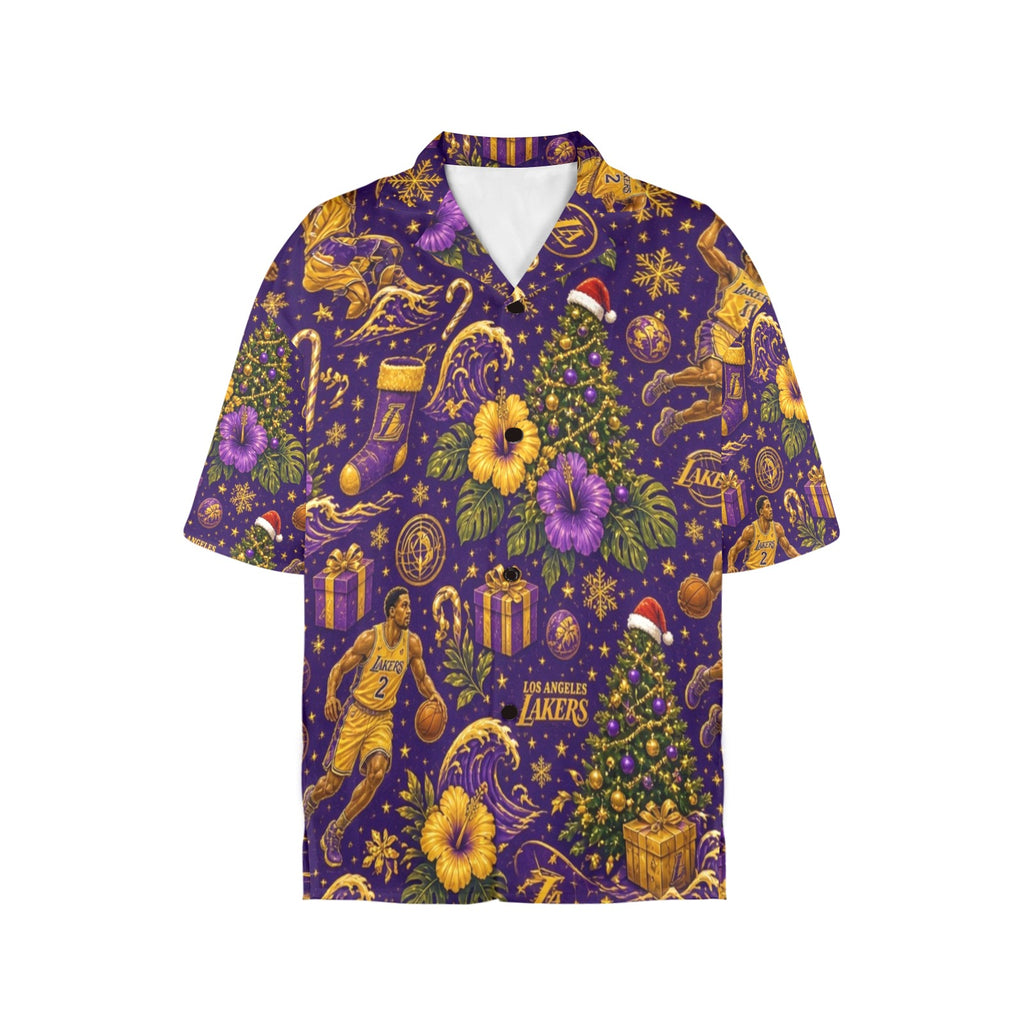 Lakers Christmas Women's All Over Print Hawaiian Shirt （Made in USA Ships to USA Only）