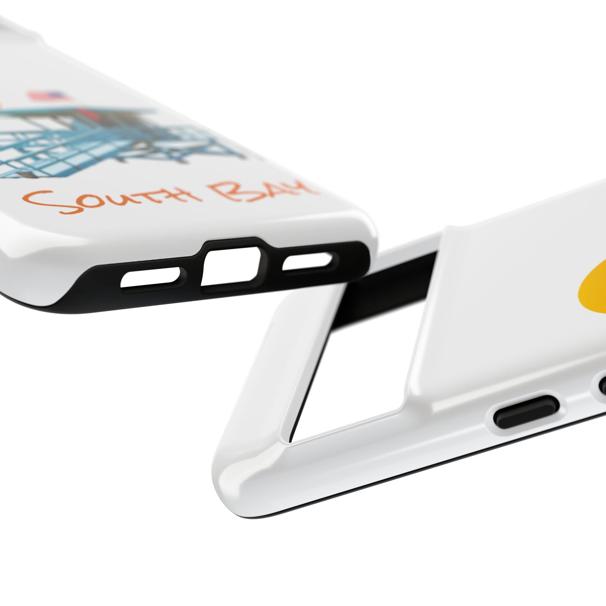 South Bay Lifeguard Stand with American Flag Tough Phone Cases