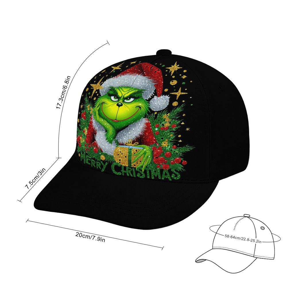 Merry Christmas Grinch Style Baseball Cap #Christmas
