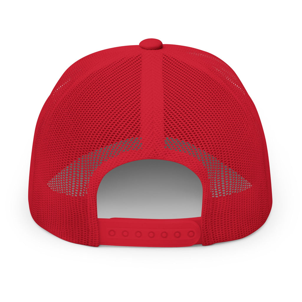 Embroidered Smiley Patch Trucker Hat — 'Smile, It's Awesome' Snapback