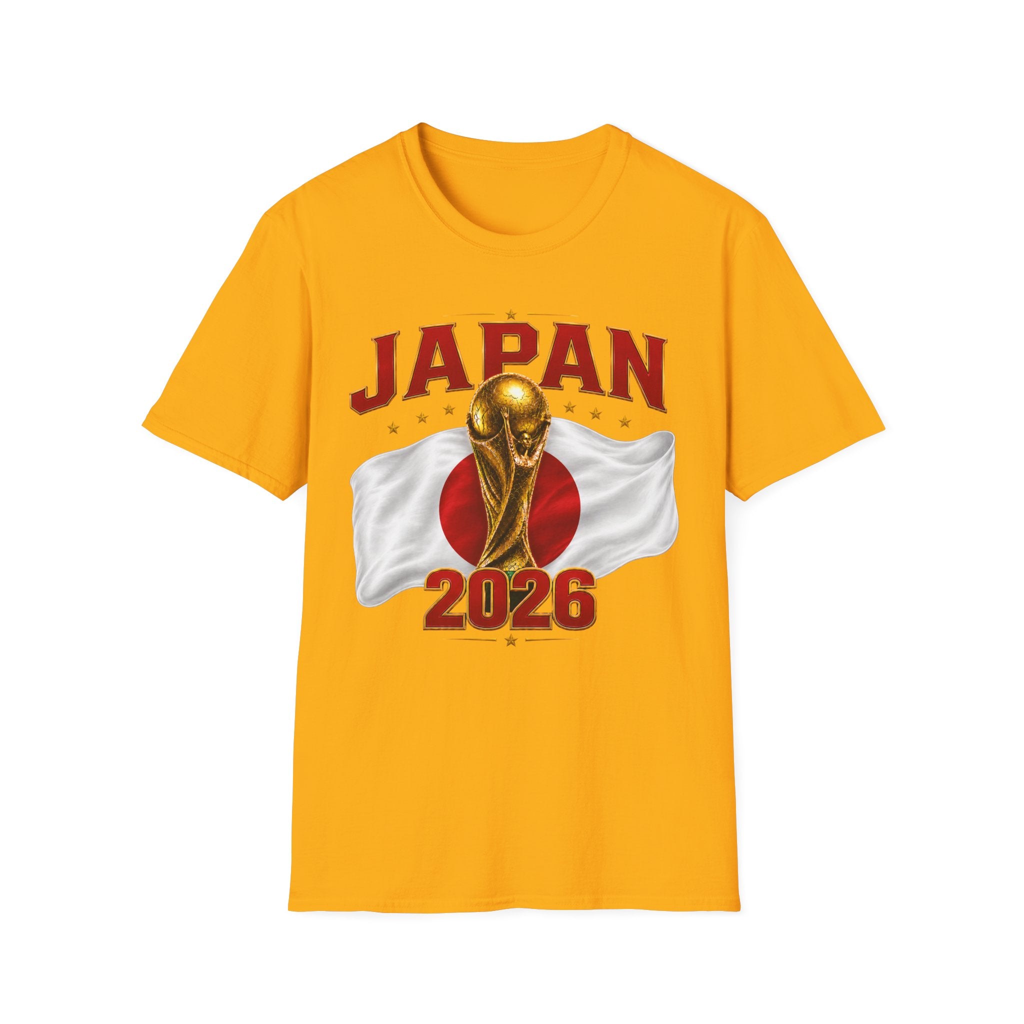Japan 2026 World Cup T-Shirt — Golden Trophy Soccer Fan Tee